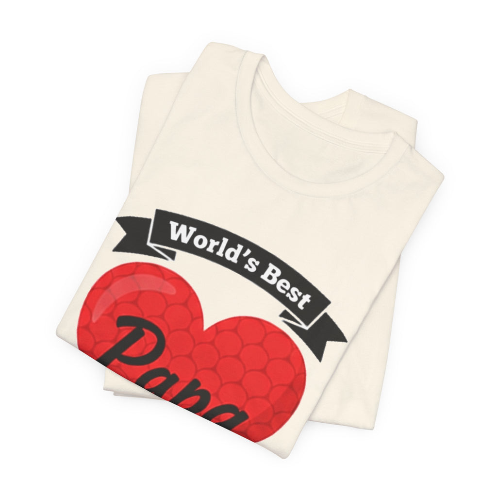 World's Best Papa Heart T-Shirt — Father's Day Gift Tee