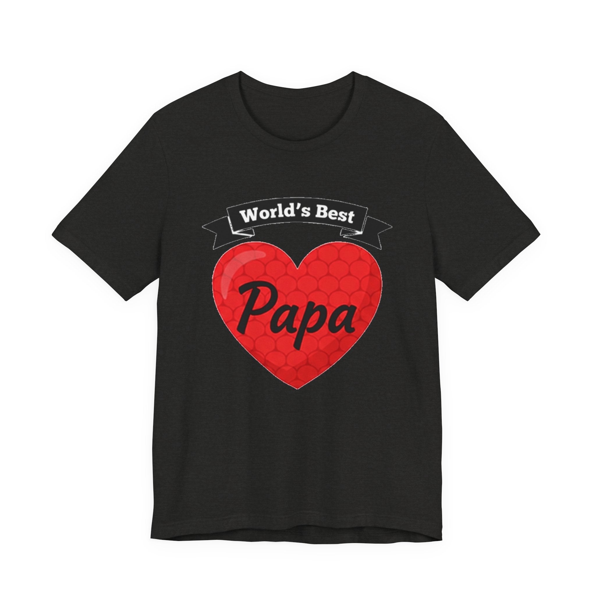 World's Best Papa Heart T-Shirt — Father's Day Gift Tee