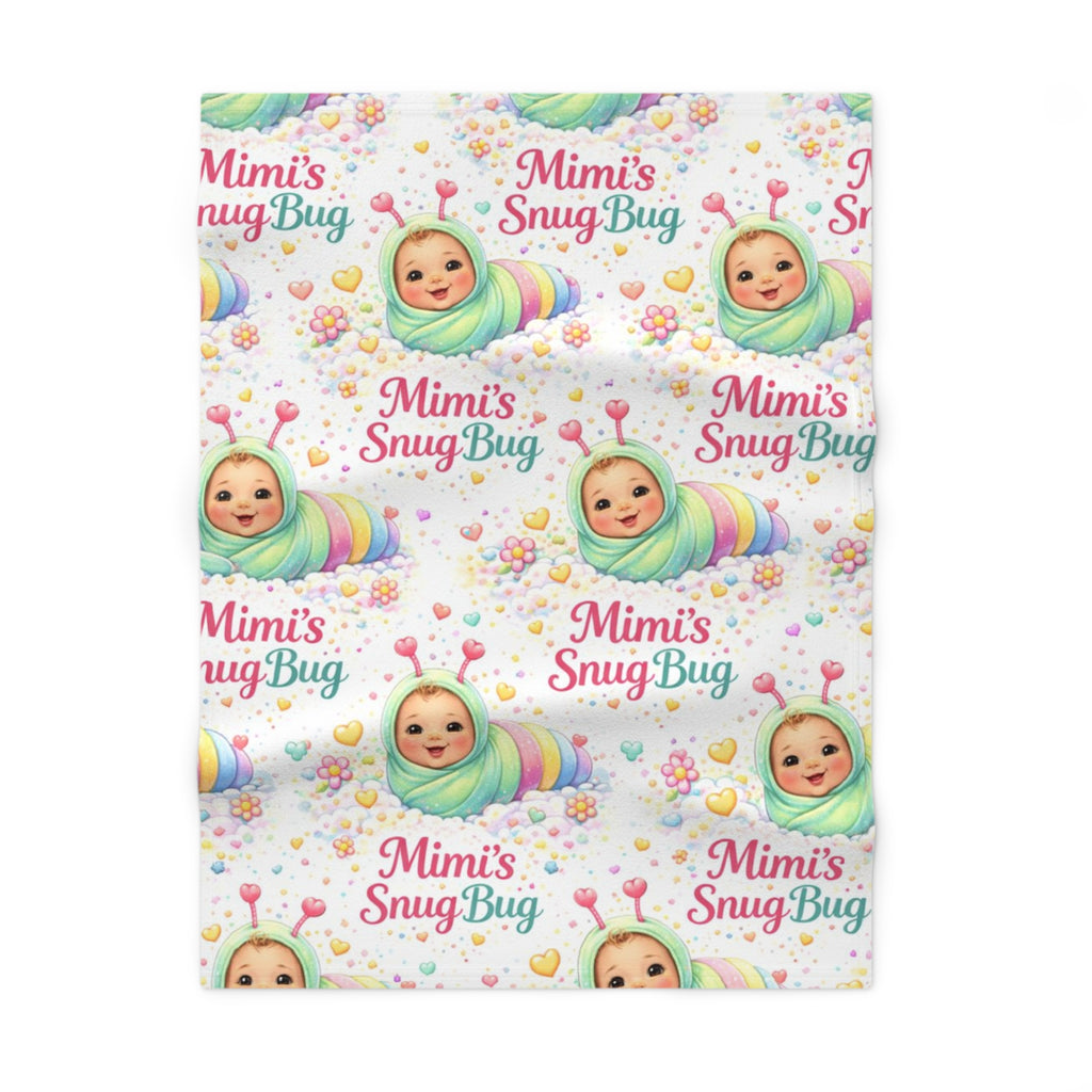 Mimi's Snug Bug Baby Blanket — Soft Fleece Keepsake for Newborns & Grandmothers