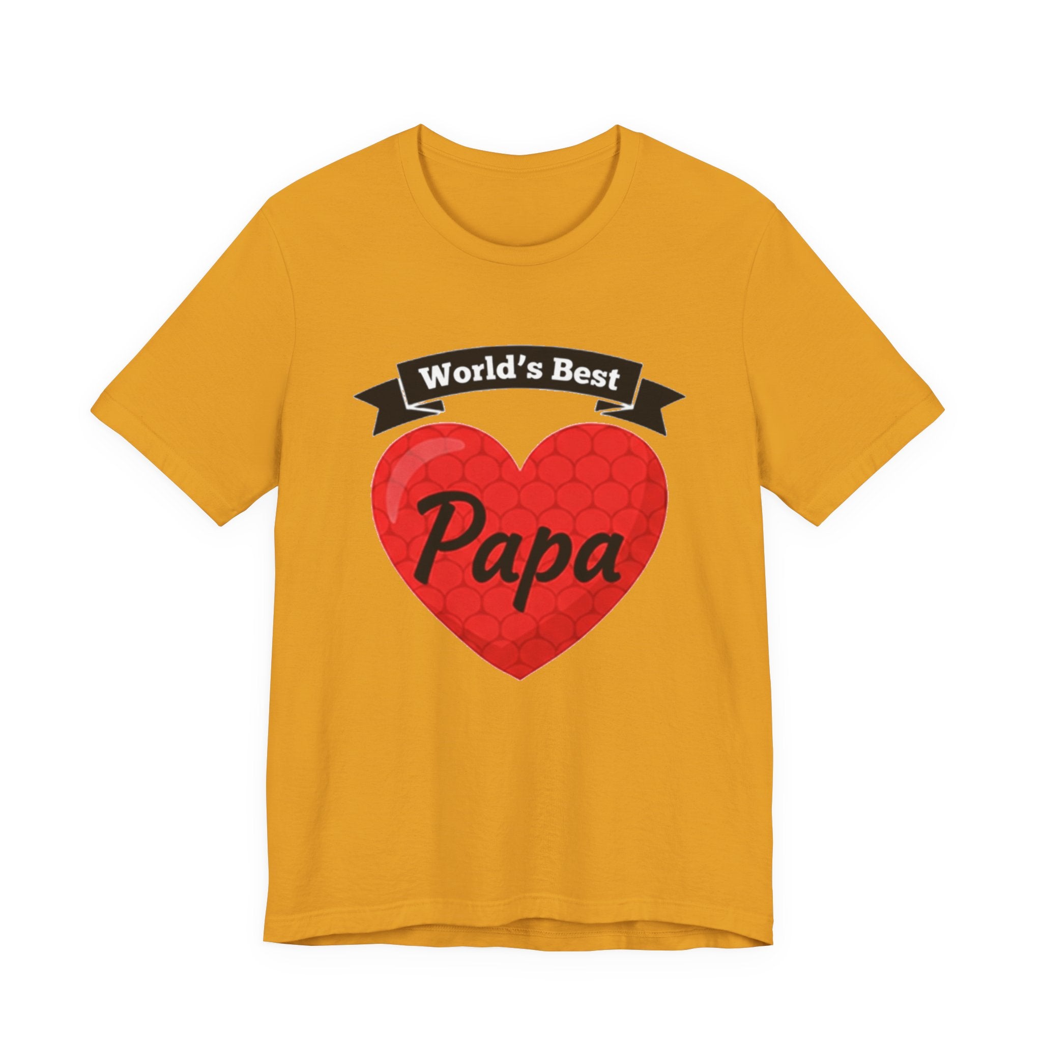 World's Best Papa Heart T-Shirt — Father's Day Gift Tee