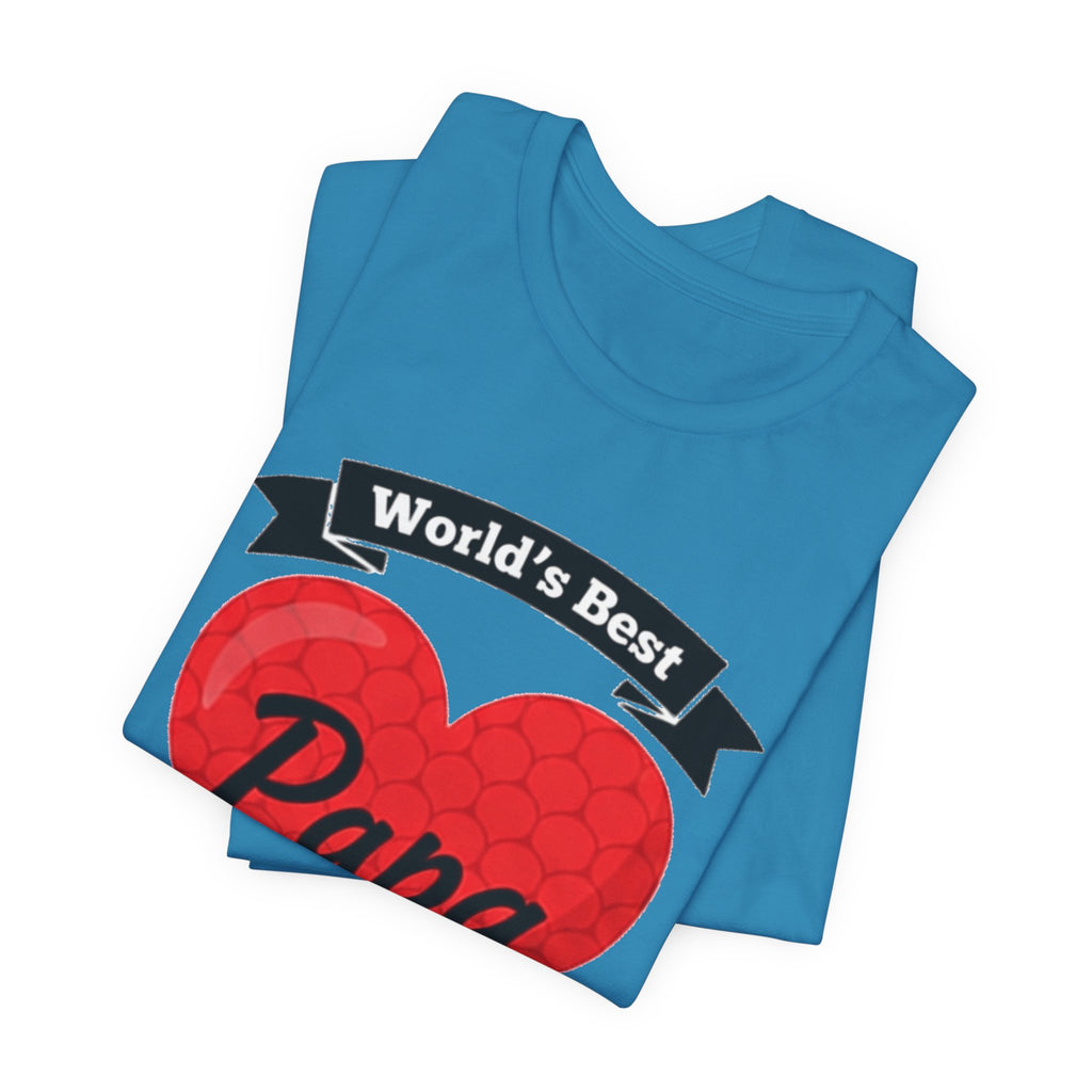 World's Best Papa Heart T-Shirt — Father's Day Gift Tee