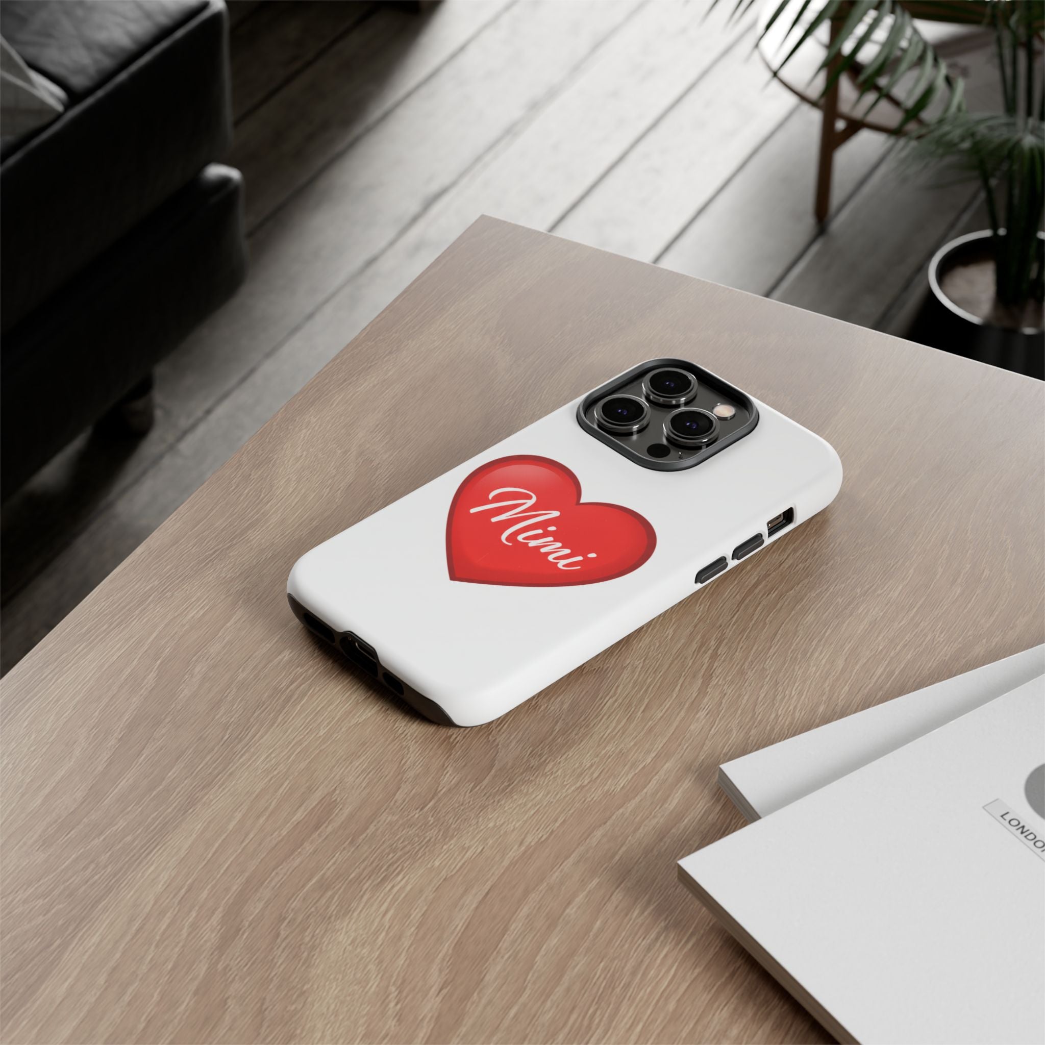 Mimi Heart Phone Case — Personalized Protective Phone Cover for Grandma, Mom & Loved Ones