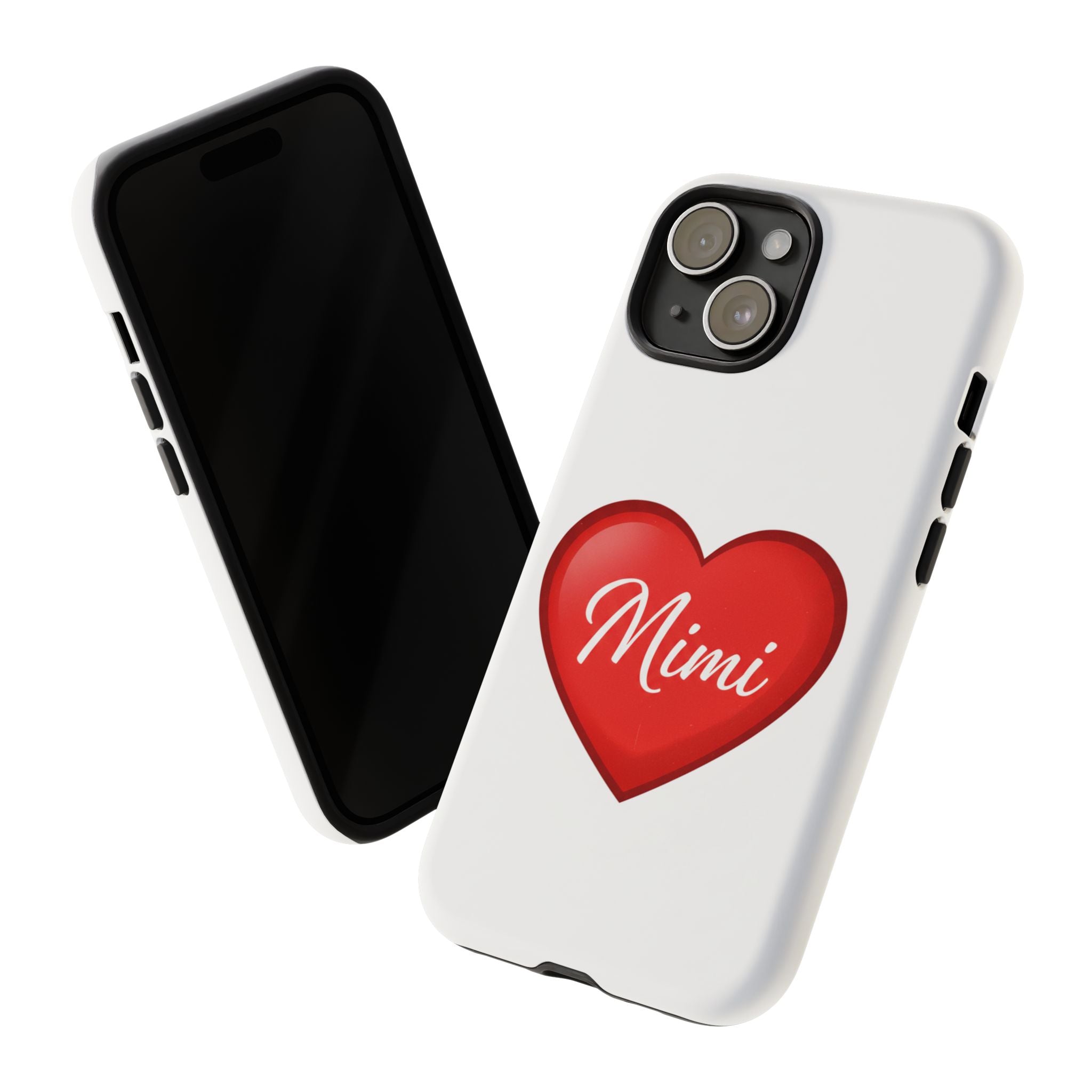 Mimi Heart Phone Case — Personalized Protective Phone Cover for Grandma, Mom & Loved Ones