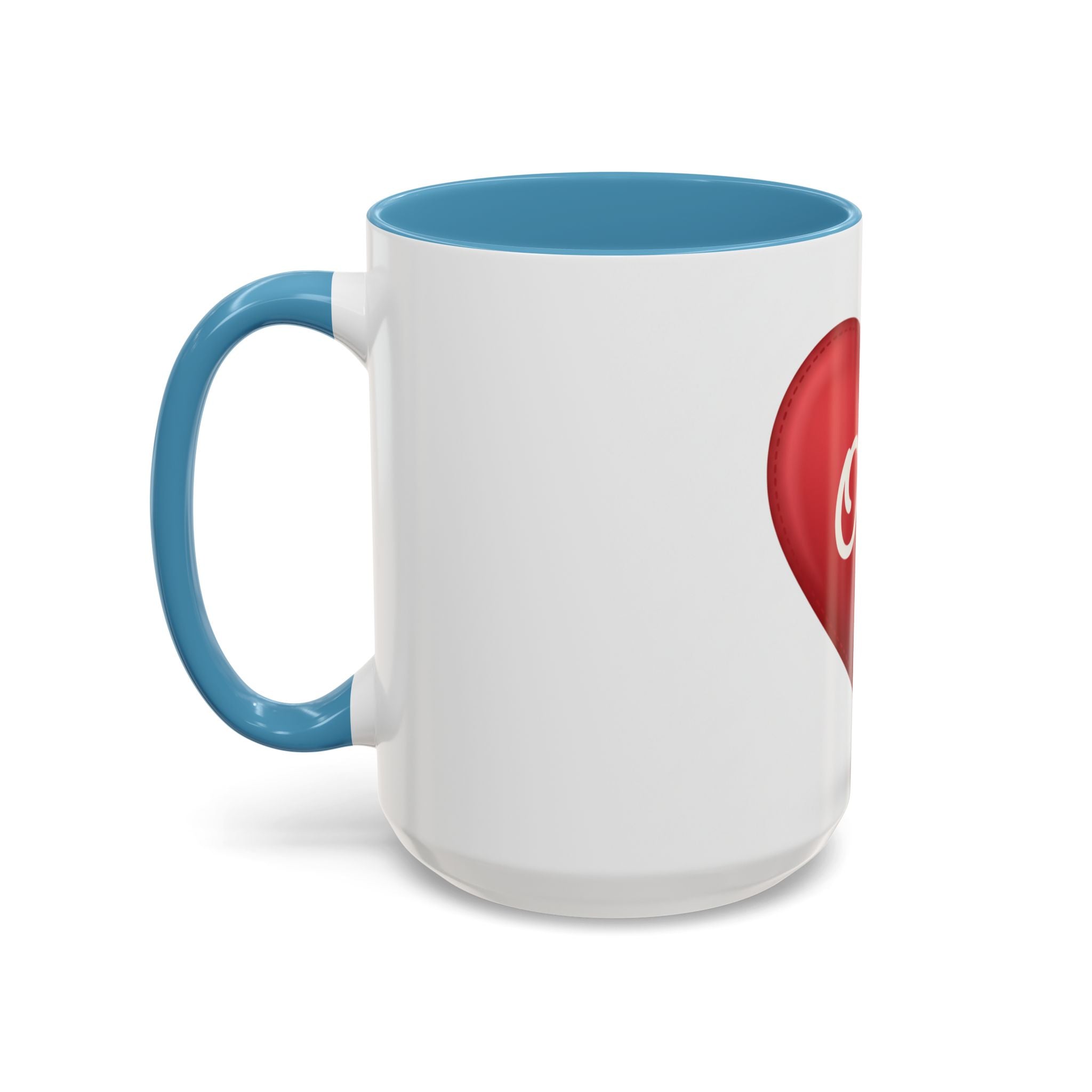 Opa Heart Coffee Mug – Accent Ceramic Mug for Grandpa, Father’s Day & Grandparent Gifts