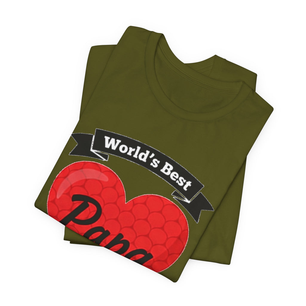World's Best Papa Heart T-Shirt — Father's Day Gift Tee
