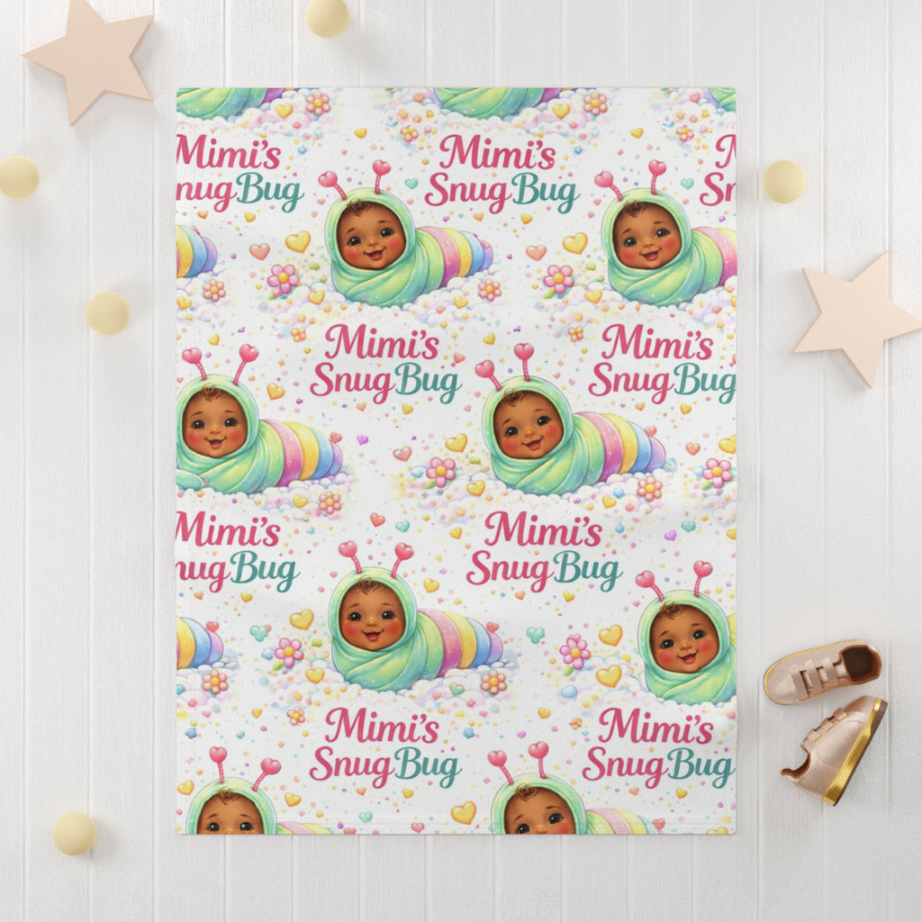 Mimi’s Snug Bug Baby Blanket — Soft Fleece Swaddle for Newborns & Gifts