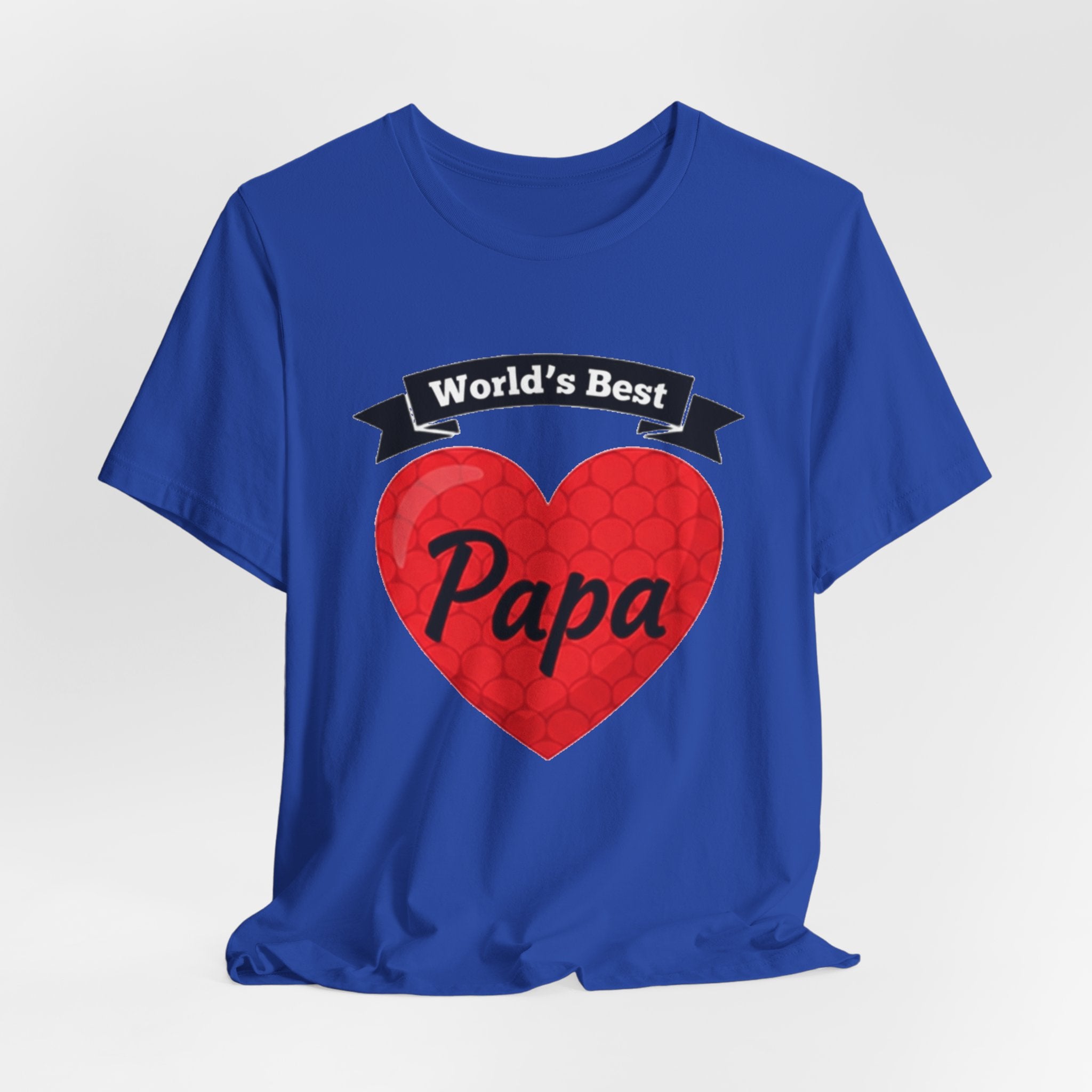 World's Best Papa Heart T-Shirt — Father's Day Gift Tee