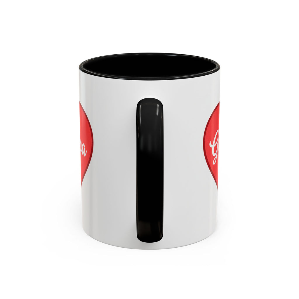 Grandpa Heart Accent Coffee Mug — 11/15oz Gift for Grandfather, Father’s Day & Birthday