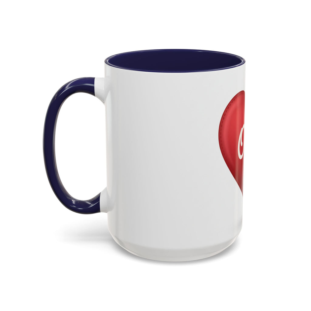 Opa Heart Coffee Mug – Accent Ceramic Mug for Grandpa, Father’s Day & Grandparent Gifts