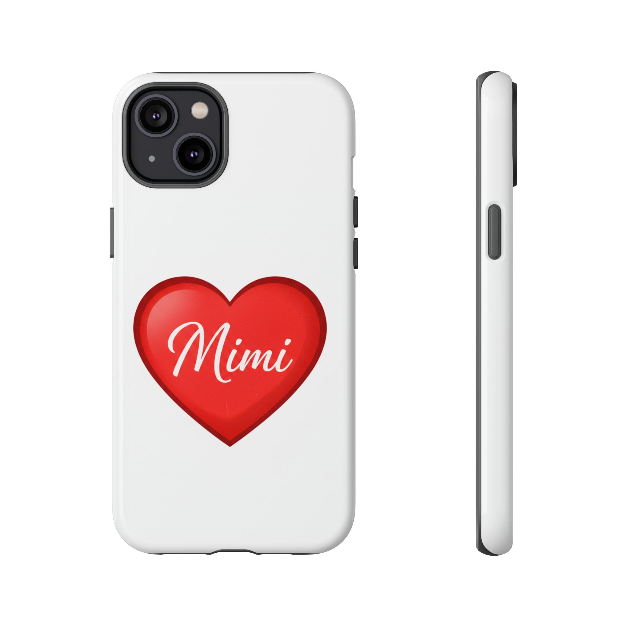 Mimi Heart Phone Case — Personalized Protective Phone Cover for Grandma, Mom & Loved Ones