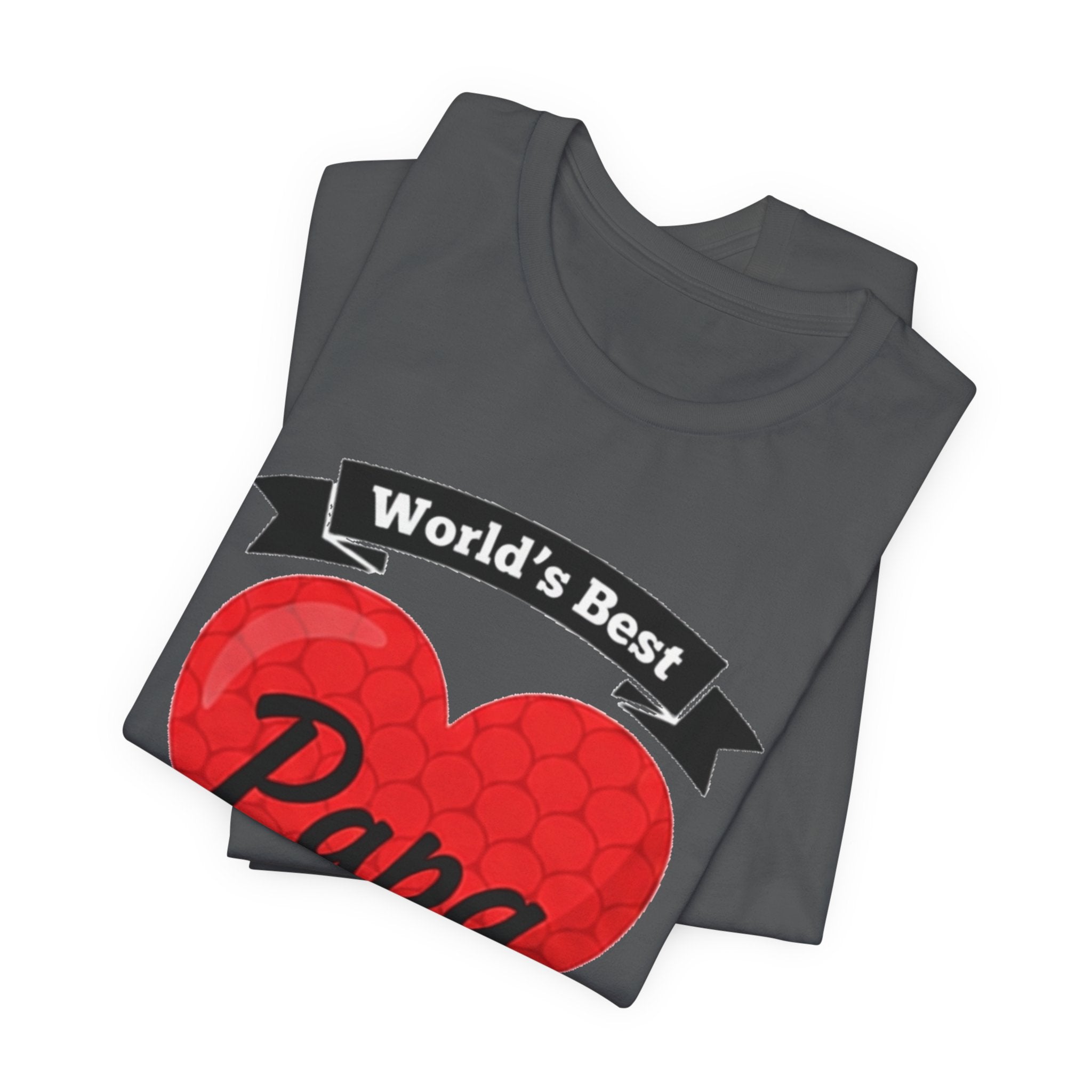 World's Best Papa Heart T-Shirt — Father's Day Gift Tee