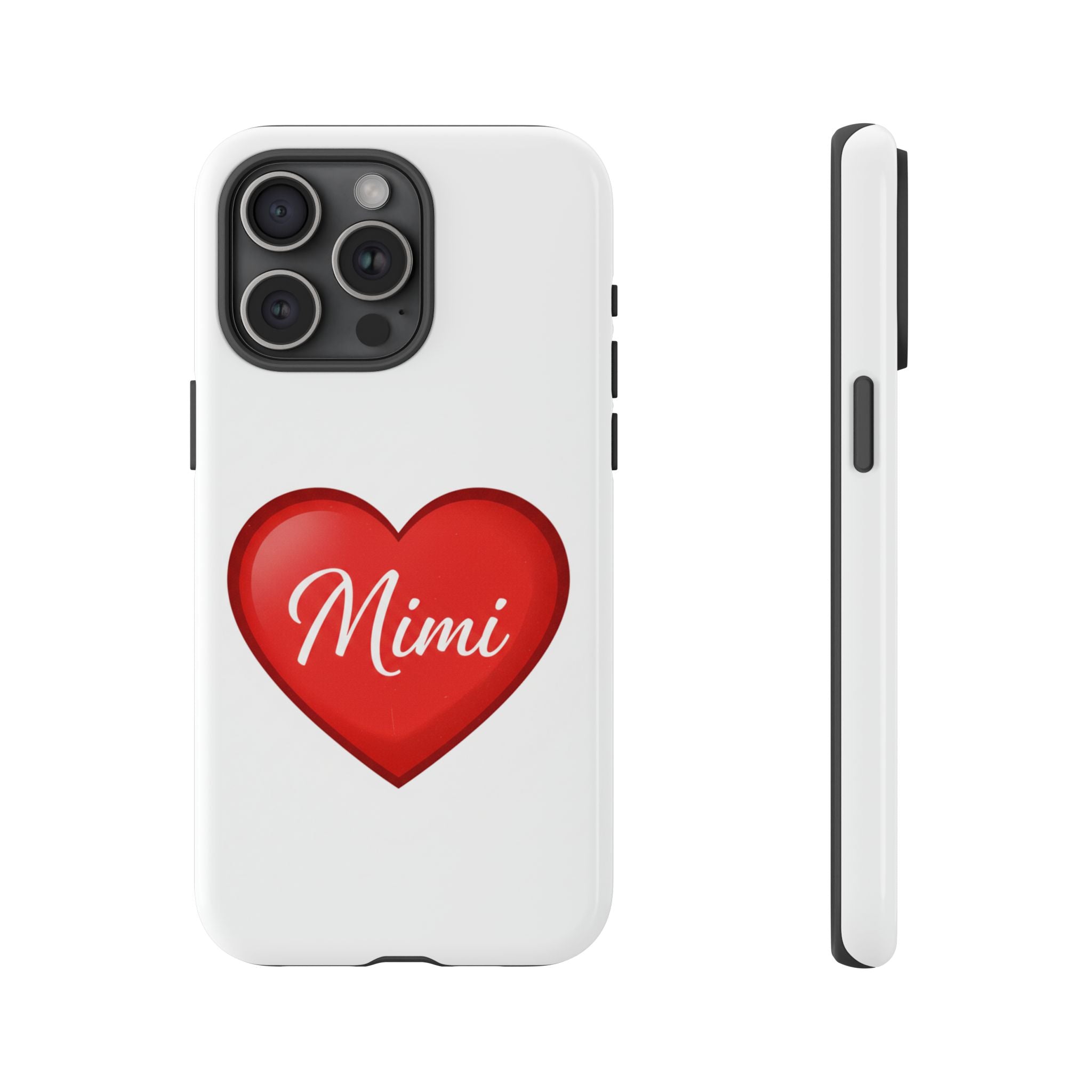 Mimi Heart Phone Case — Personalized Protective Phone Cover for Grandma, Mom & Loved Ones