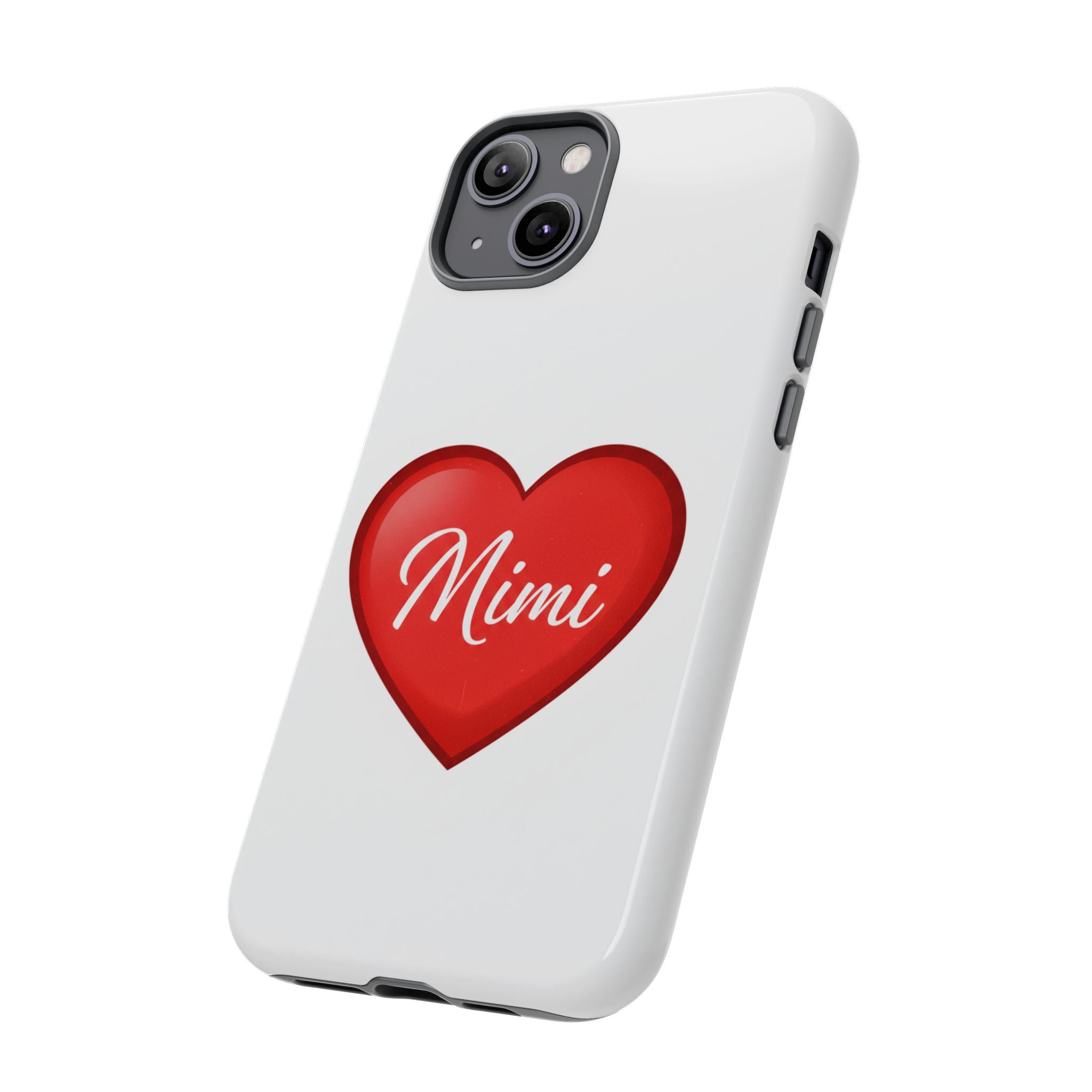 Mimi Heart Phone Case — Personalized Protective Phone Cover for Grandma, Mom & Loved Ones