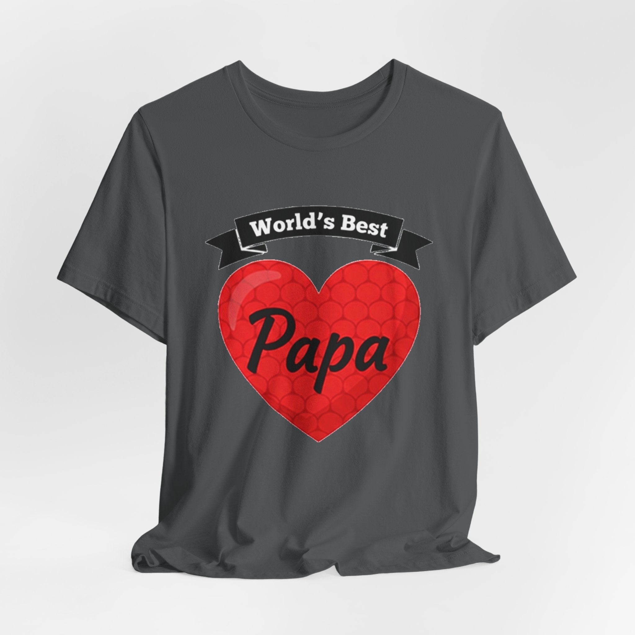 World's Best Papa Heart T-Shirt — Father's Day Gift Tee