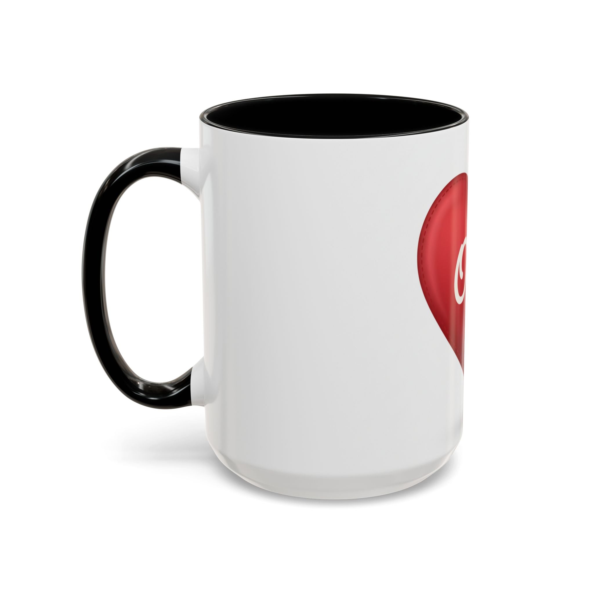 Opa Heart Coffee Mug – Accent Ceramic Mug for Grandpa, Father’s Day & Grandparent Gifts