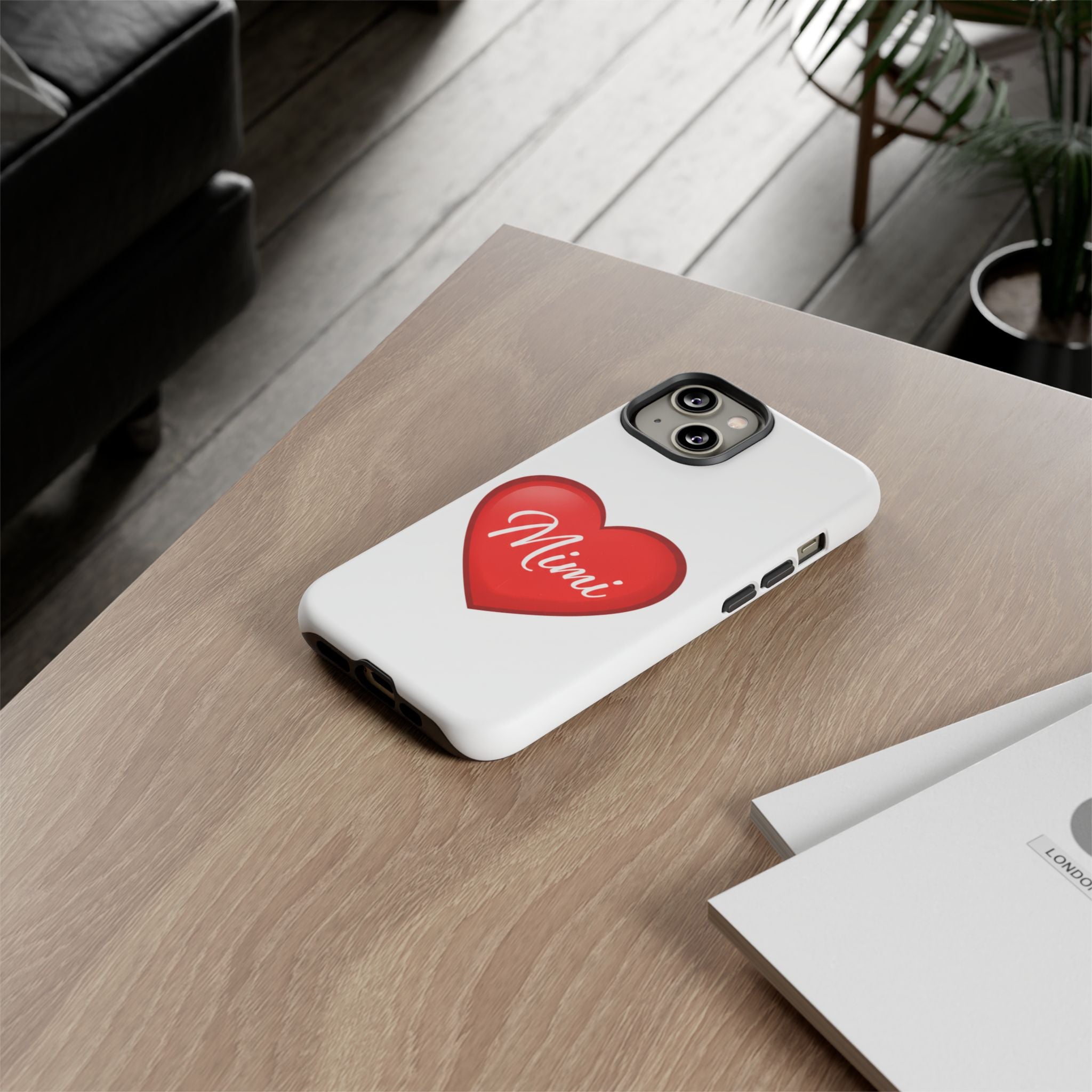 Mimi Heart Phone Case — Personalized Protective Phone Cover for Grandma, Mom & Loved Ones