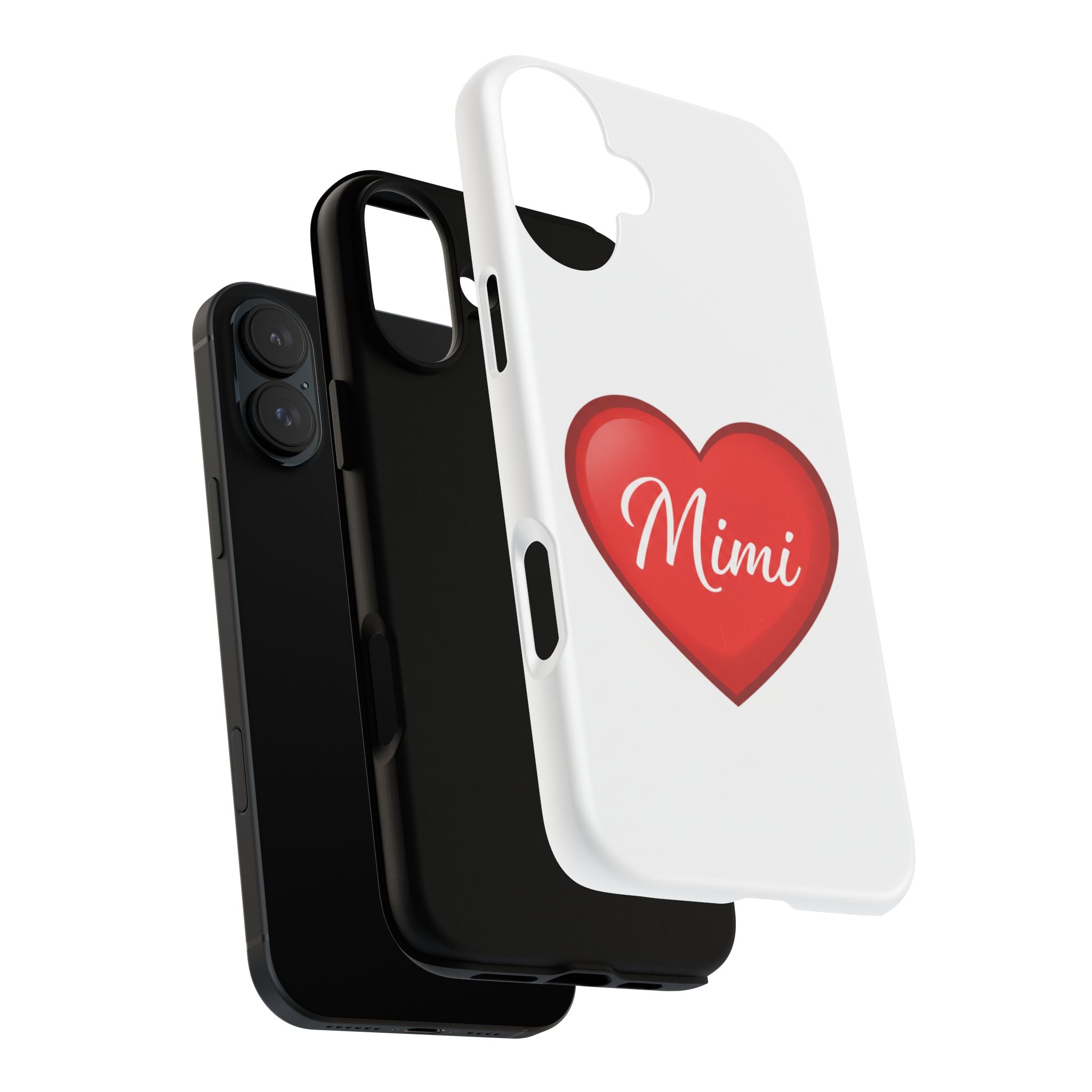 Mimi Heart Phone Case — Personalized Protective Phone Cover for Grandma, Mom & Loved Ones