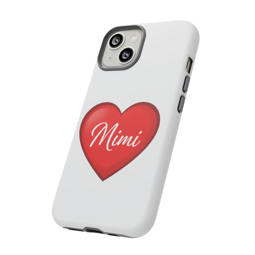 Mimi Heart Phone Case — Personalized Protective Phone Cover for Grandma, Mom & Loved Ones