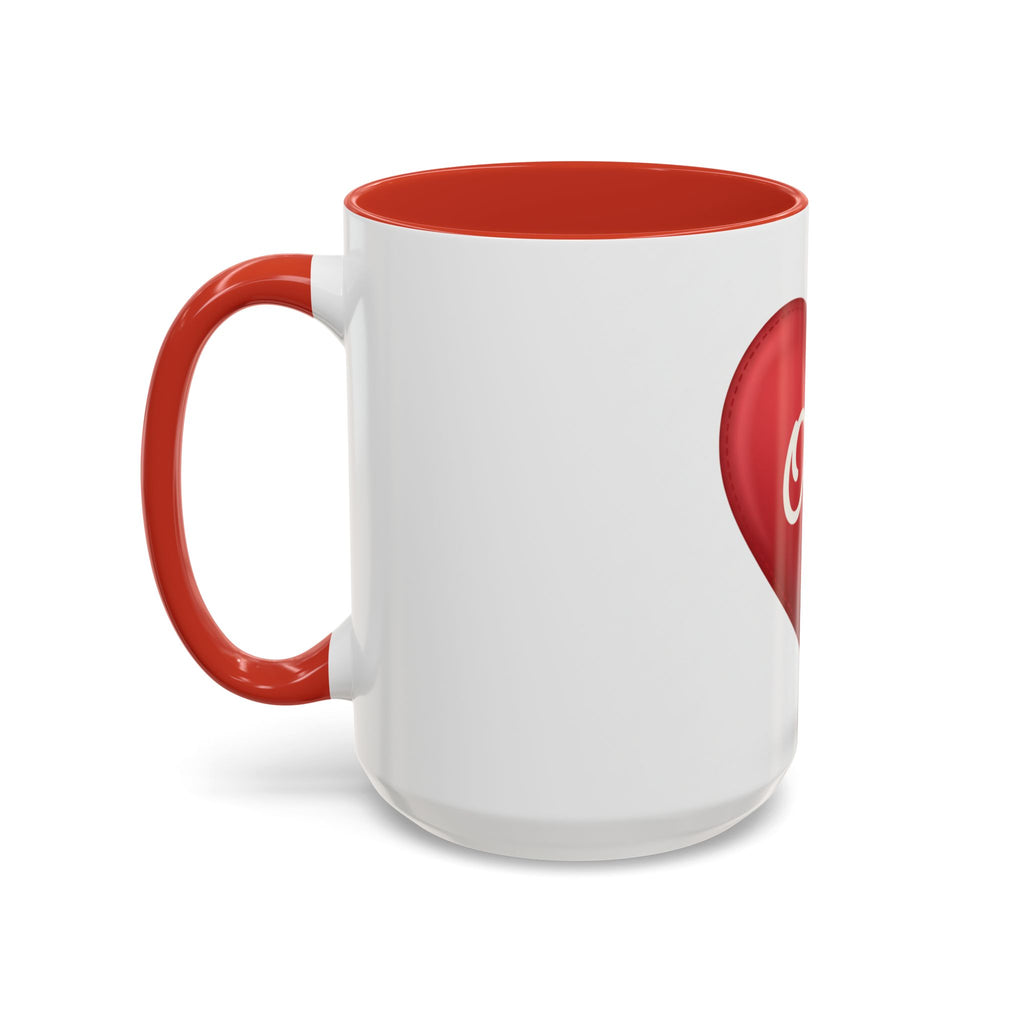 Opa Heart Coffee Mug – Accent Ceramic Mug for Grandpa, Father’s Day & Grandparent Gifts