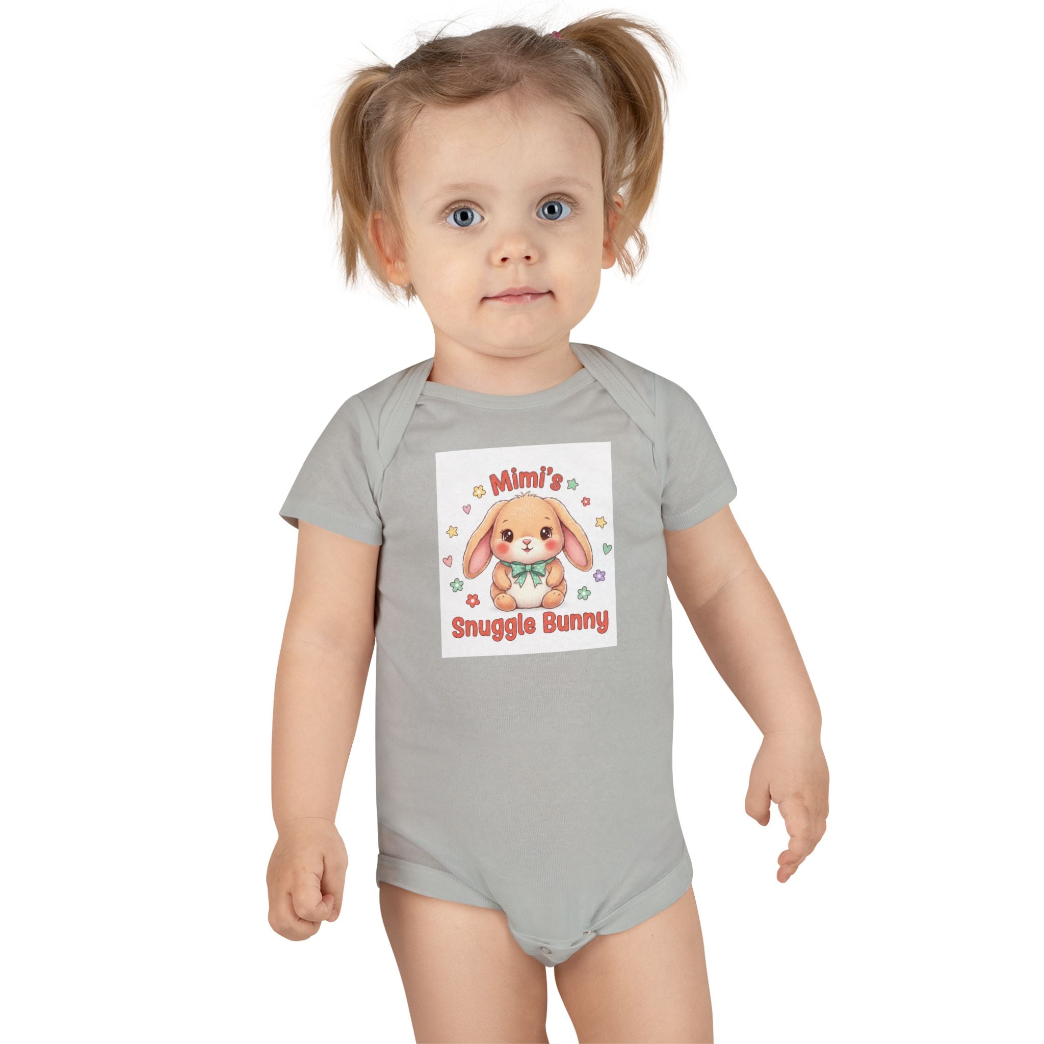 Mimi's Snuggle Bunny Baby Onesie, Cute Bunny Illustration | Mimi's Snuggle Bunny