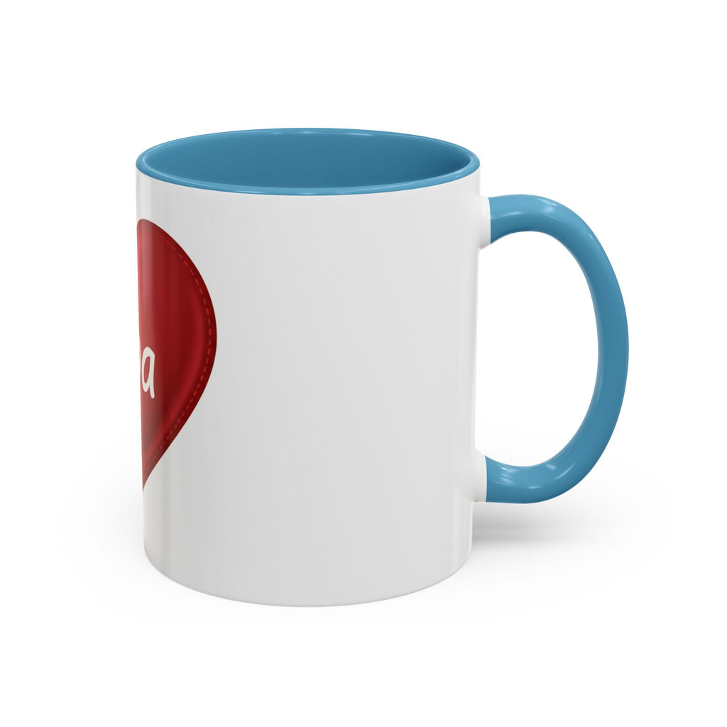 Opa Heart Coffee Mug – Accent Ceramic Mug for Grandpa, Father’s Day & Grandparent Gifts