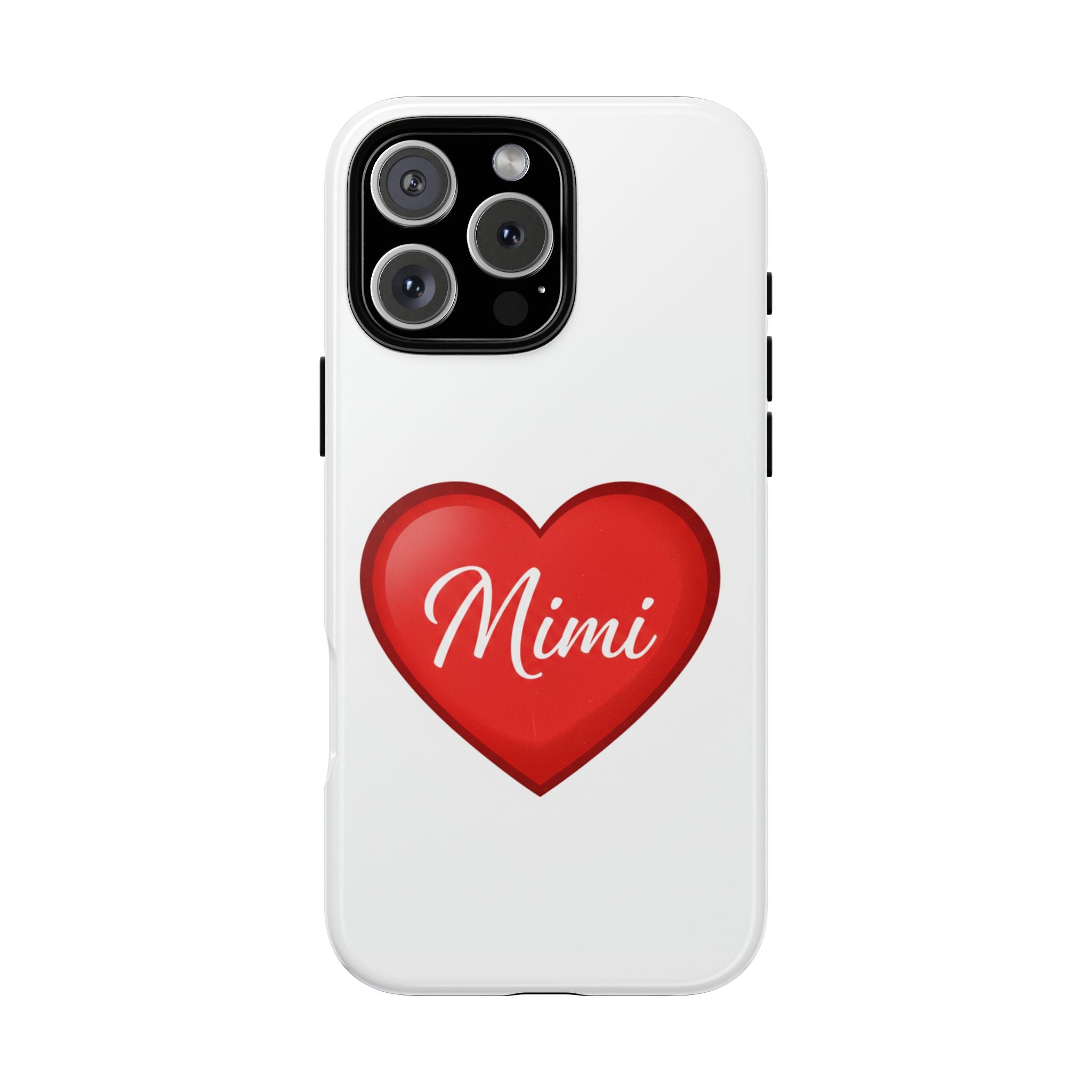 Mimi Heart Phone Case — Personalized Protective Phone Cover for Grandma, Mom & Loved Ones