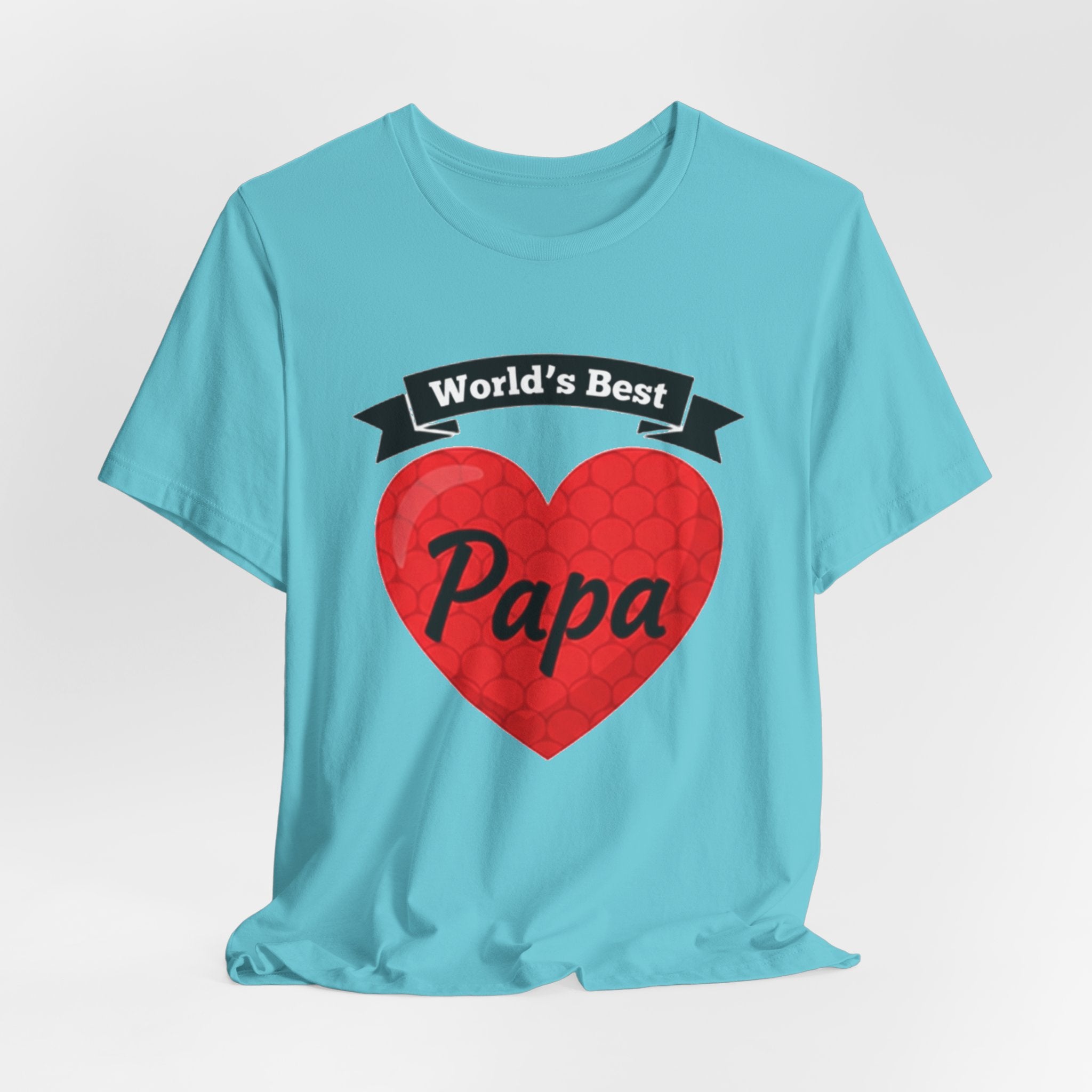 World's Best Papa Heart T-Shirt — Father's Day Gift Tee