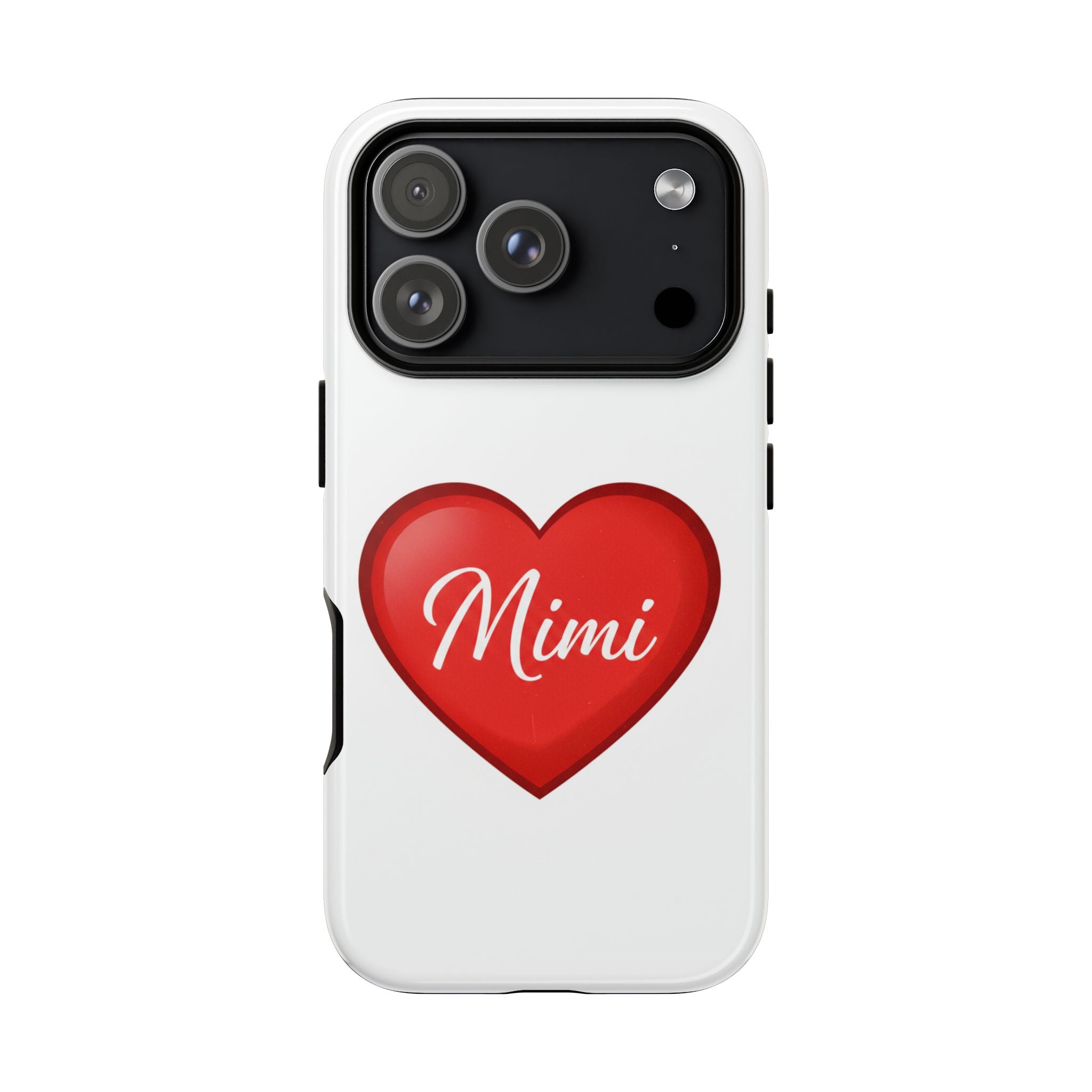 Mimi Heart Phone Case — Personalized Protective Phone Cover for Grandma, Mom & Loved Ones