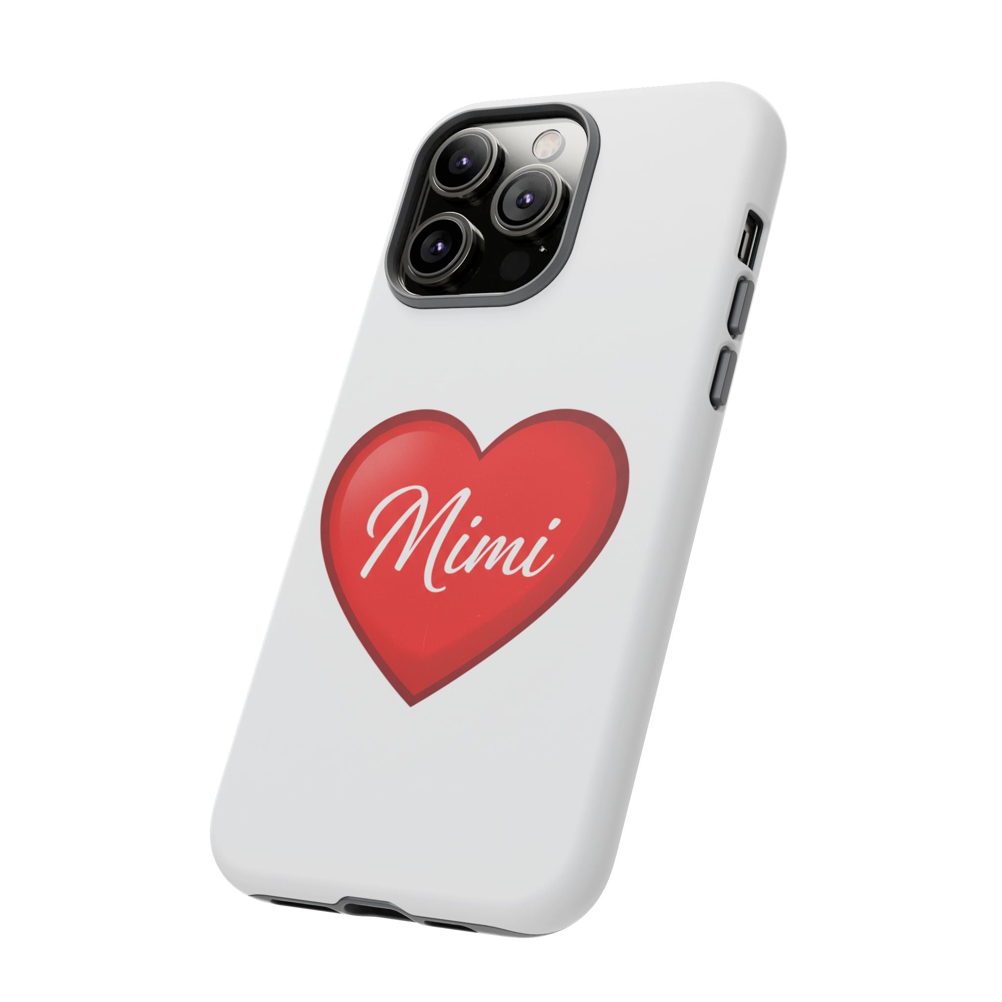 Mimi Heart Phone Case — Personalized Protective Phone Cover for Grandma, Mom & Loved Ones