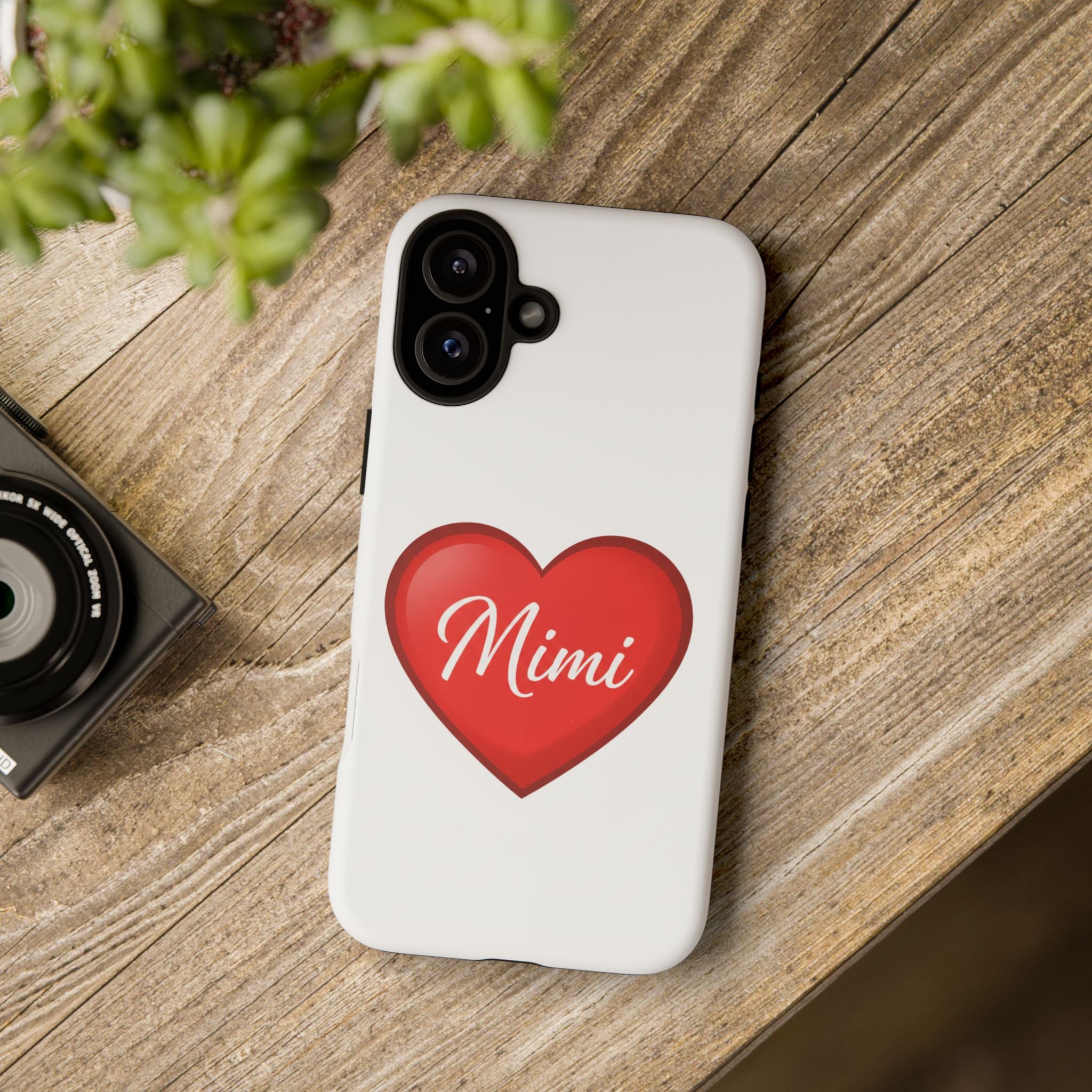 Mimi Heart Phone Case — Personalized Protective Phone Cover for Grandma, Mom & Loved Ones