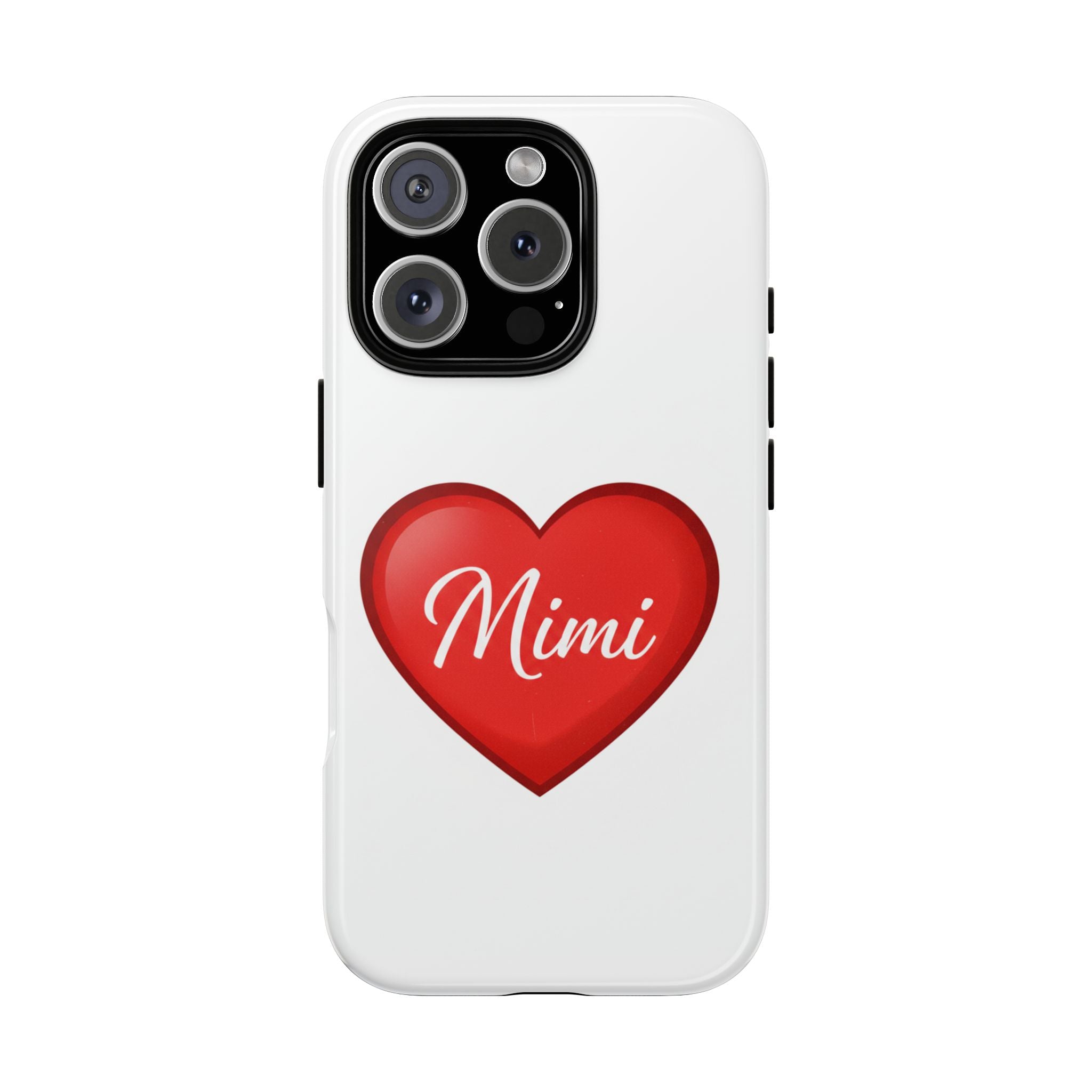 Mimi Heart Phone Case — Personalized Protective Phone Cover for Grandma, Mom & Loved Ones