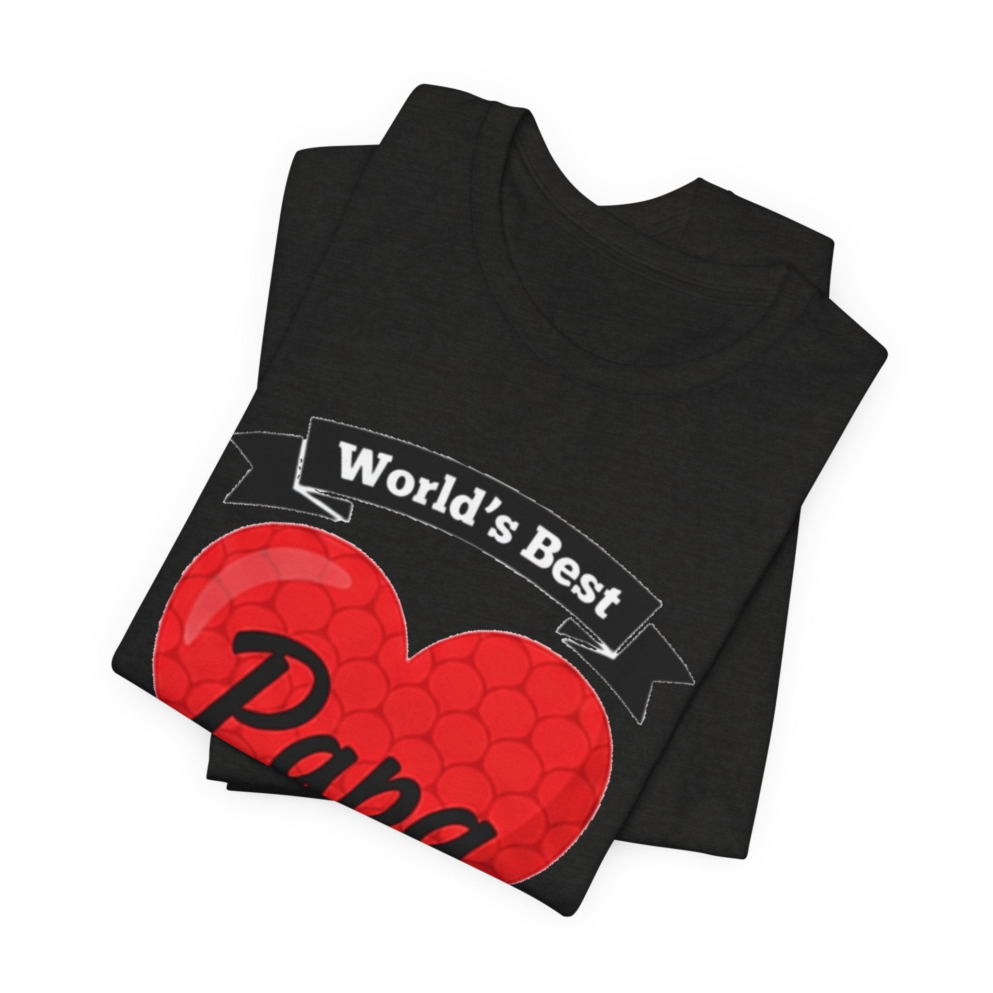 World's Best Papa Heart T-Shirt — Father's Day Gift Tee