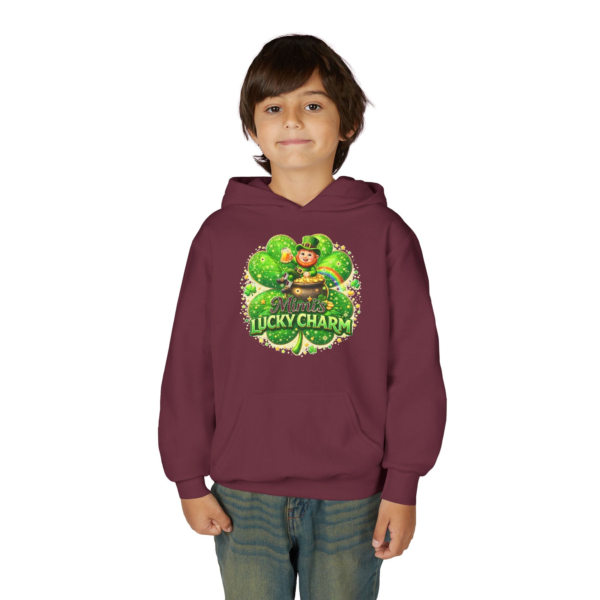 St. Patricks Day, Mimi, Youth Heavy Blend Hooded Sweatshirt