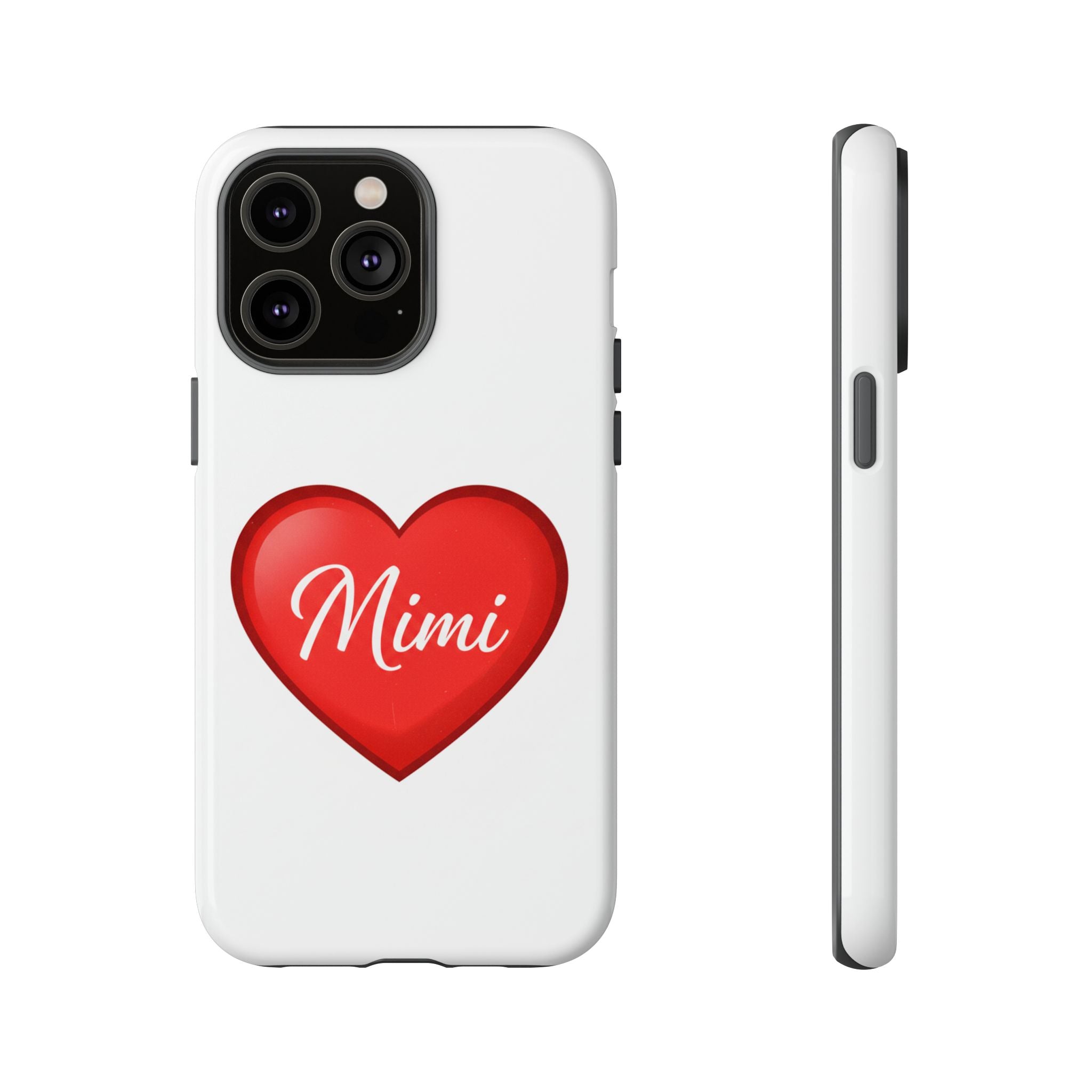 Mimi Heart Phone Case — Personalized Protective Phone Cover for Grandma, Mom & Loved Ones