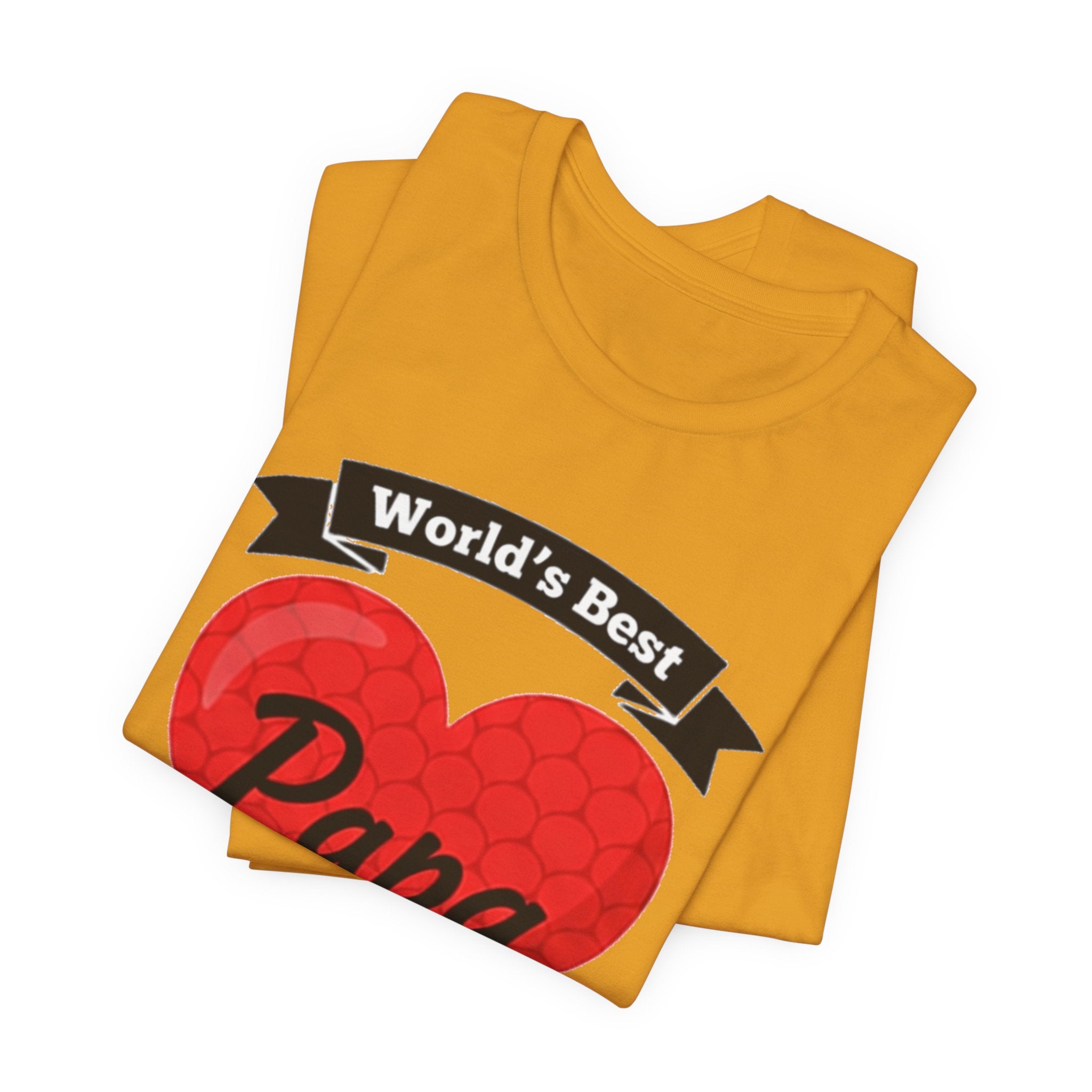 World's Best Papa Heart T-Shirt — Father's Day Gift Tee
