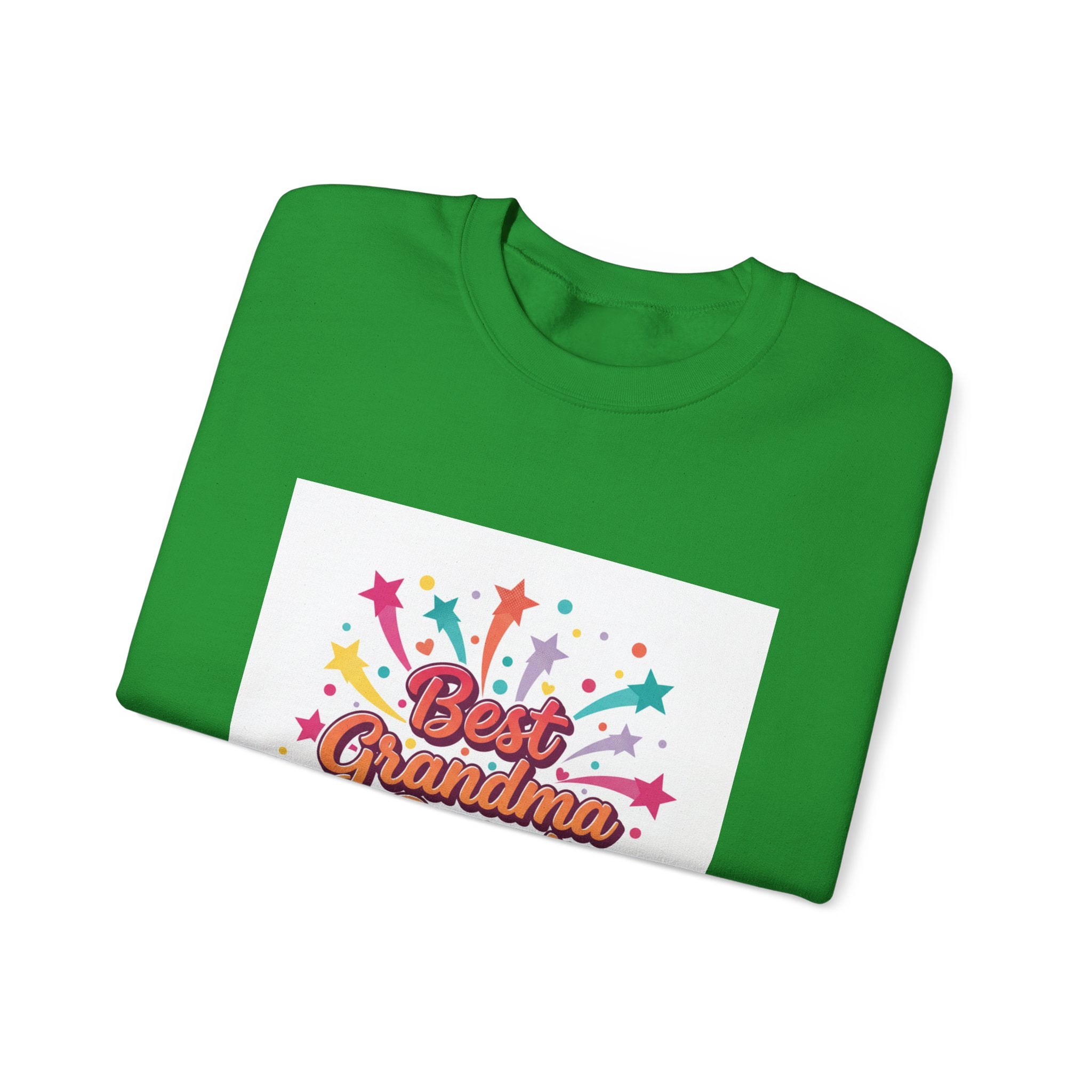 Best Grandma Ever Crewneck Sweatshirt | Retro Stars Grandma Shirt