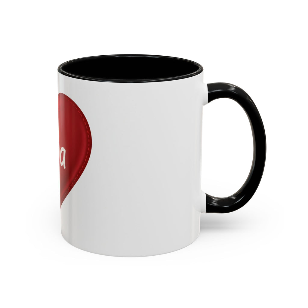 Opa Heart Coffee Mug – Accent Ceramic Mug for Grandpa, Father’s Day & Grandparent Gifts