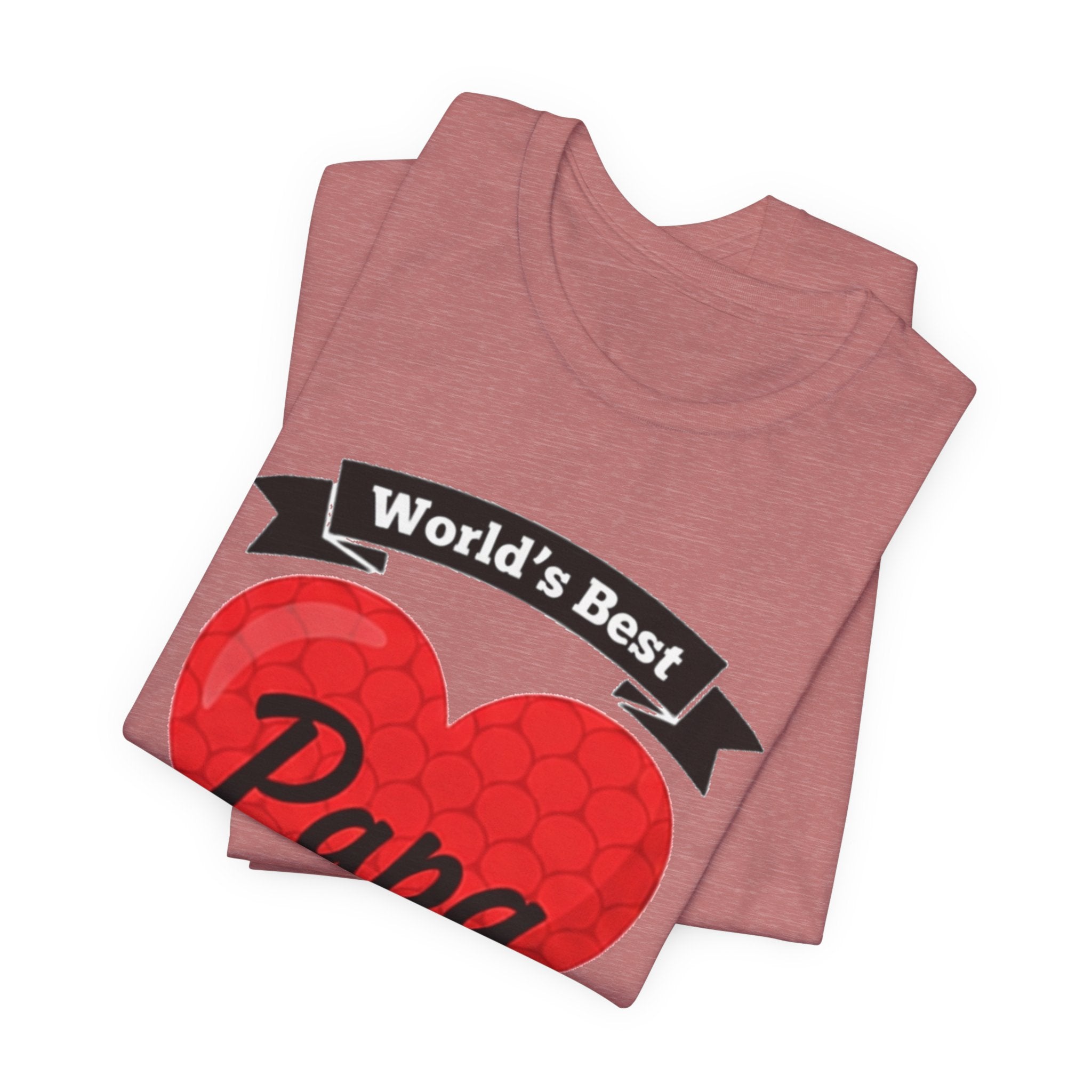 World's Best Papa Heart T-Shirt — Father's Day Gift Tee
