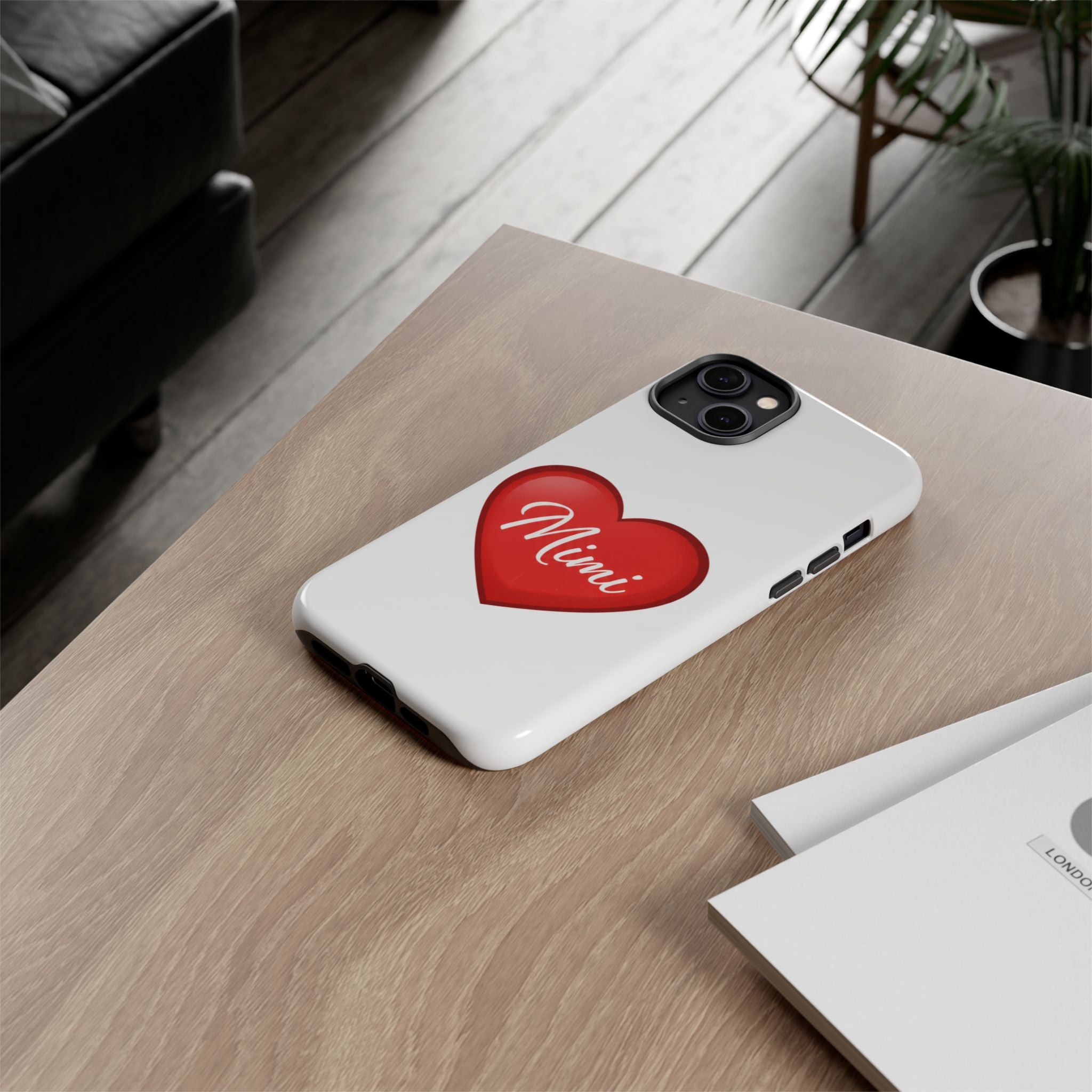Mimi Heart Phone Case — Personalized Protective Phone Cover for Grandma, Mom & Loved Ones