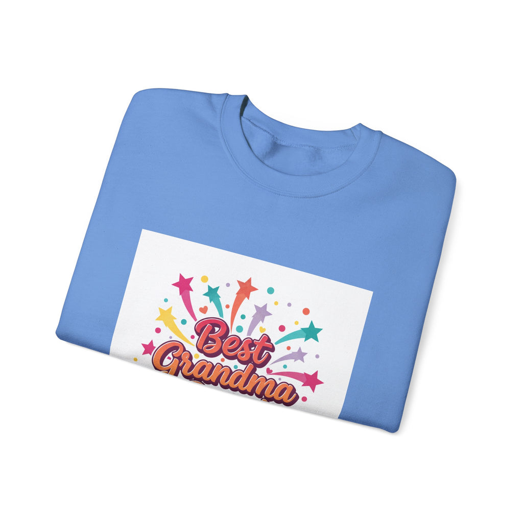 Best Grandma Ever Crewneck Sweatshirt | Retro Stars Grandma Shirt