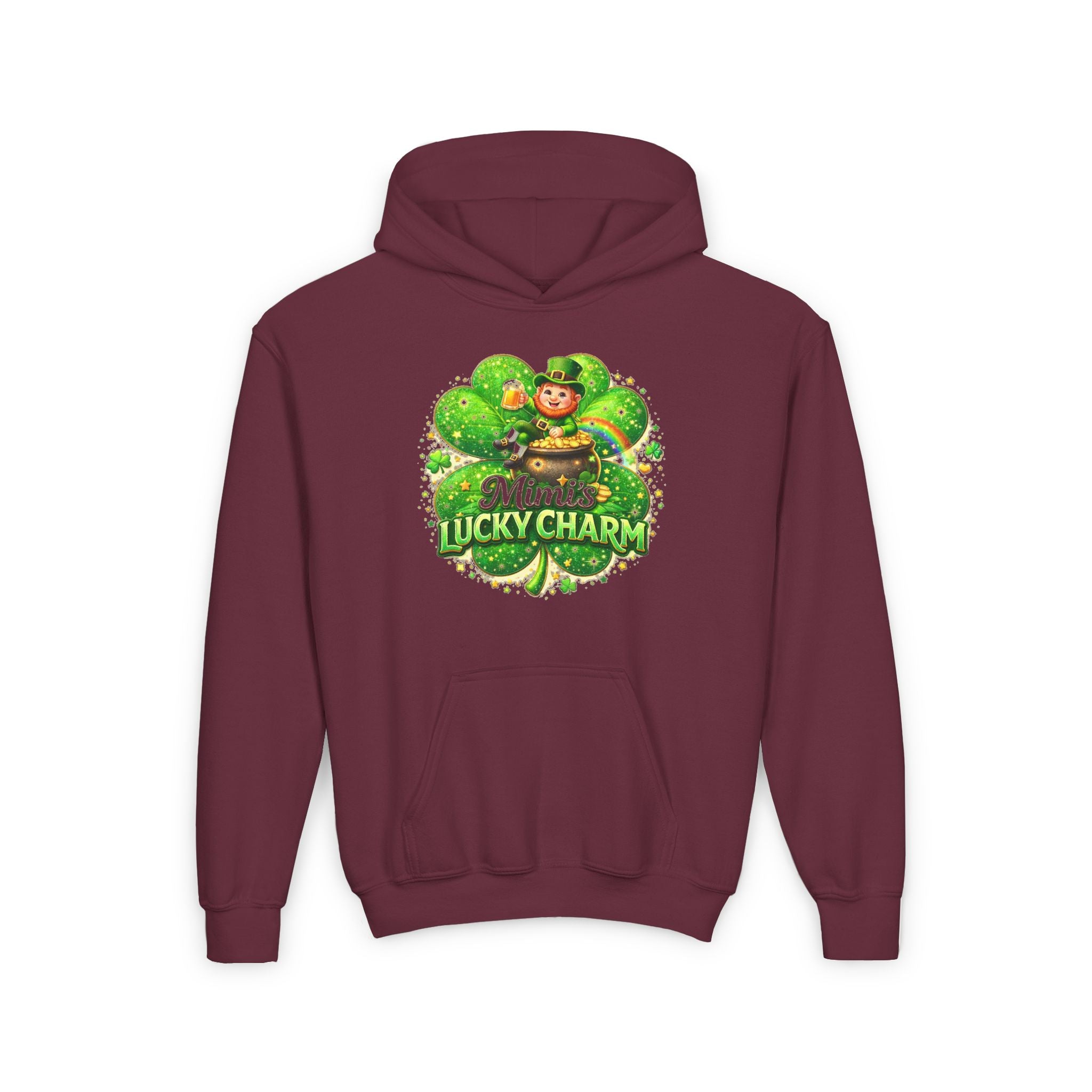 St. Patricks Day, Mimi, Youth Heavy Blend Hooded Sweatshirt