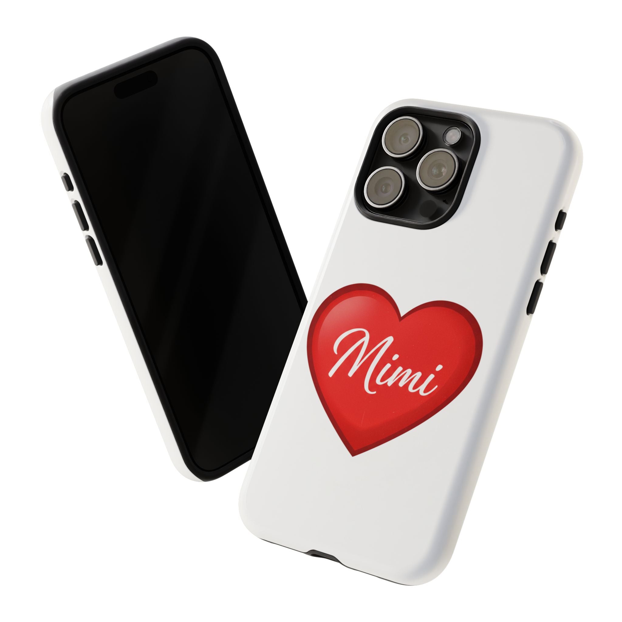 Mimi Heart Phone Case — Personalized Protective Phone Cover for Grandma, Mom & Loved Ones