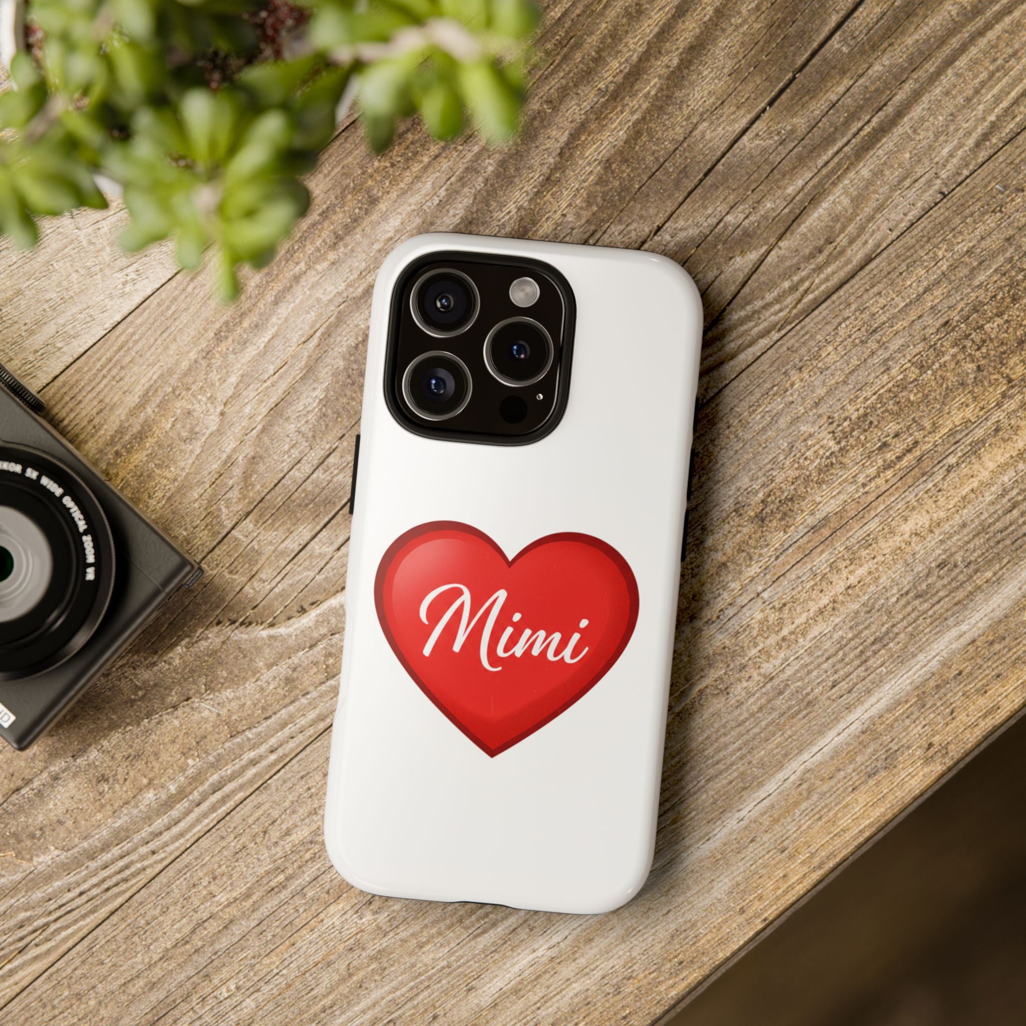 Mimi Heart Phone Case — Personalized Protective Phone Cover for Grandma, Mom & Loved Ones