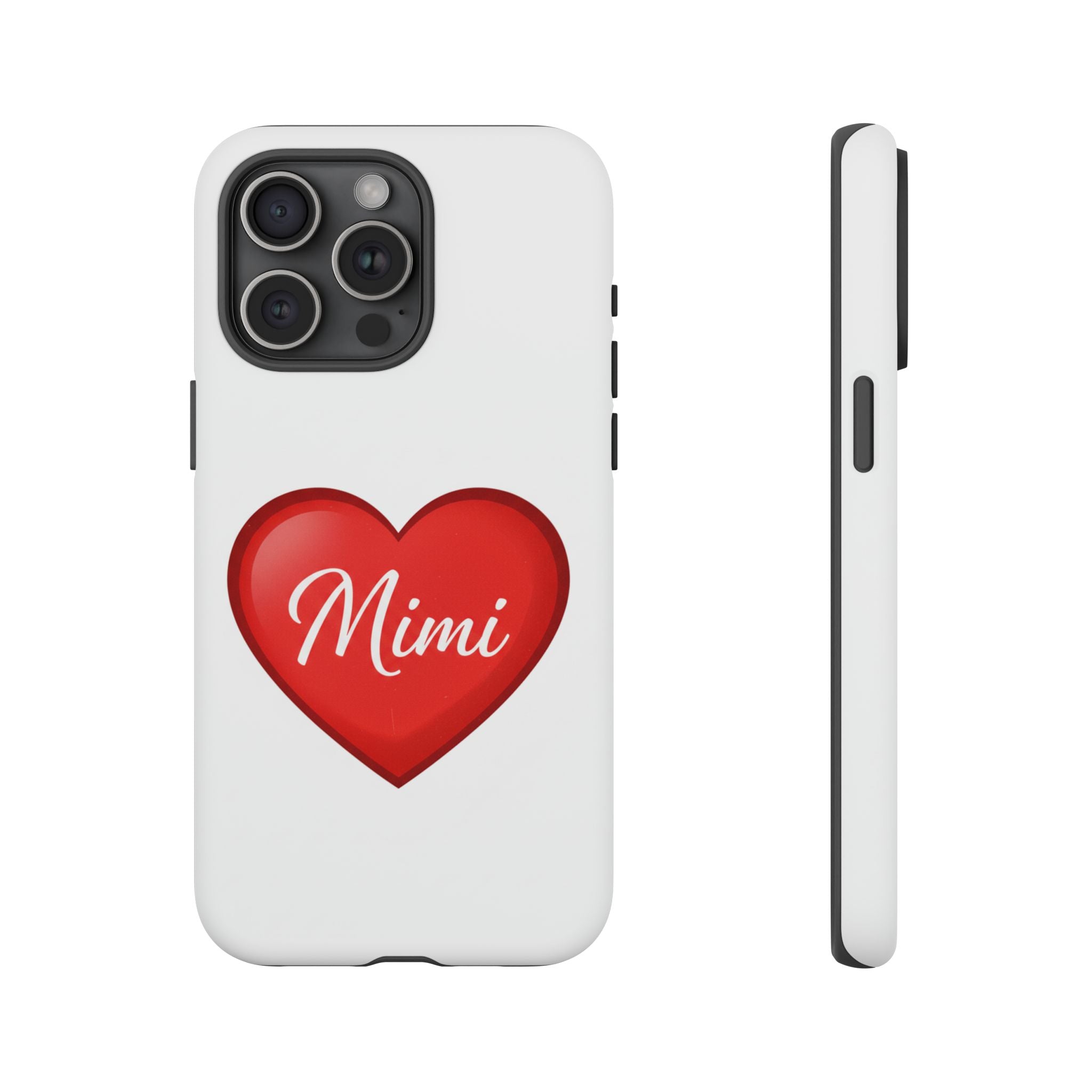 Mimi Heart Phone Case — Personalized Protective Phone Cover for Grandma, Mom & Loved Ones