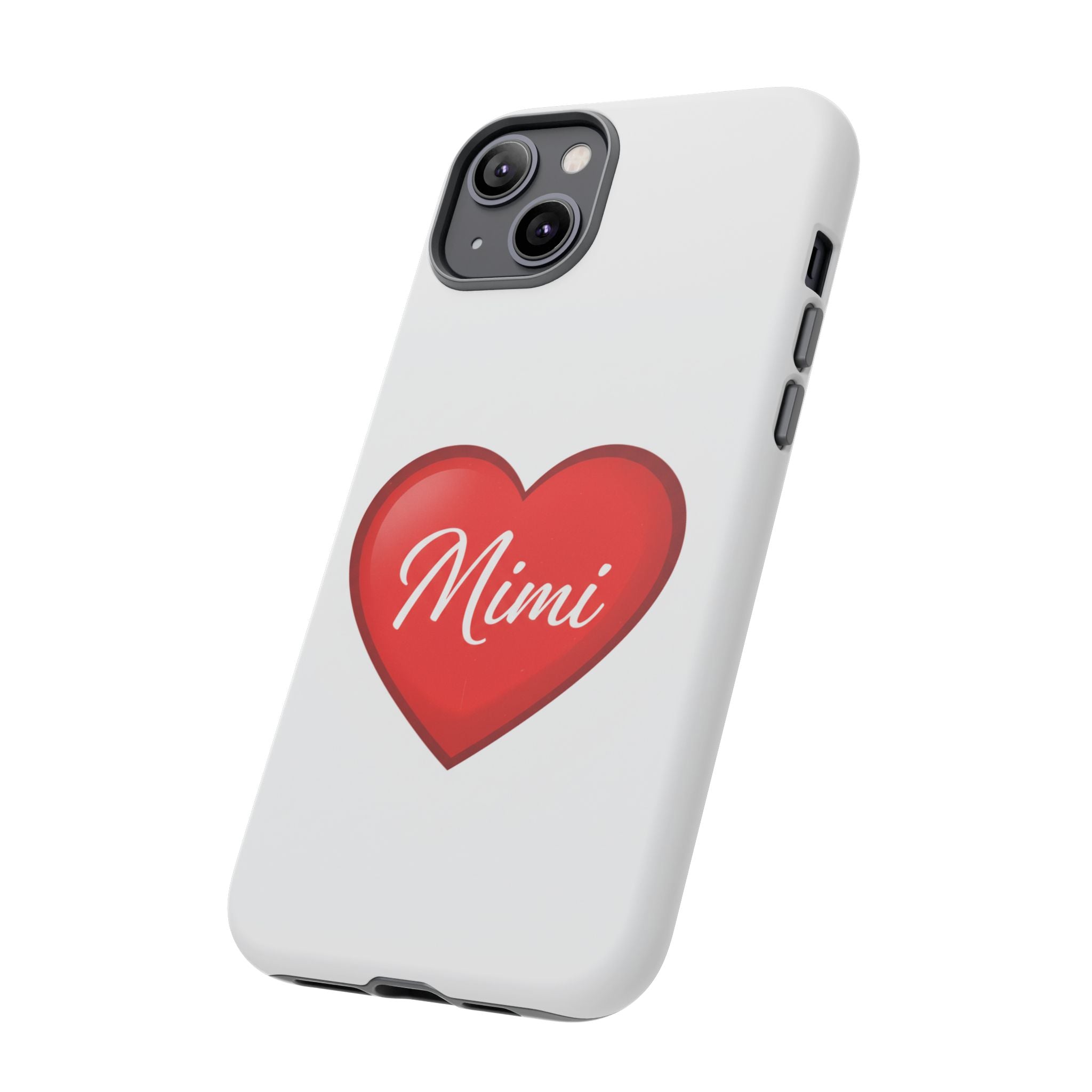 Mimi Heart Phone Case — Personalized Protective Phone Cover for Grandma, Mom & Loved Ones