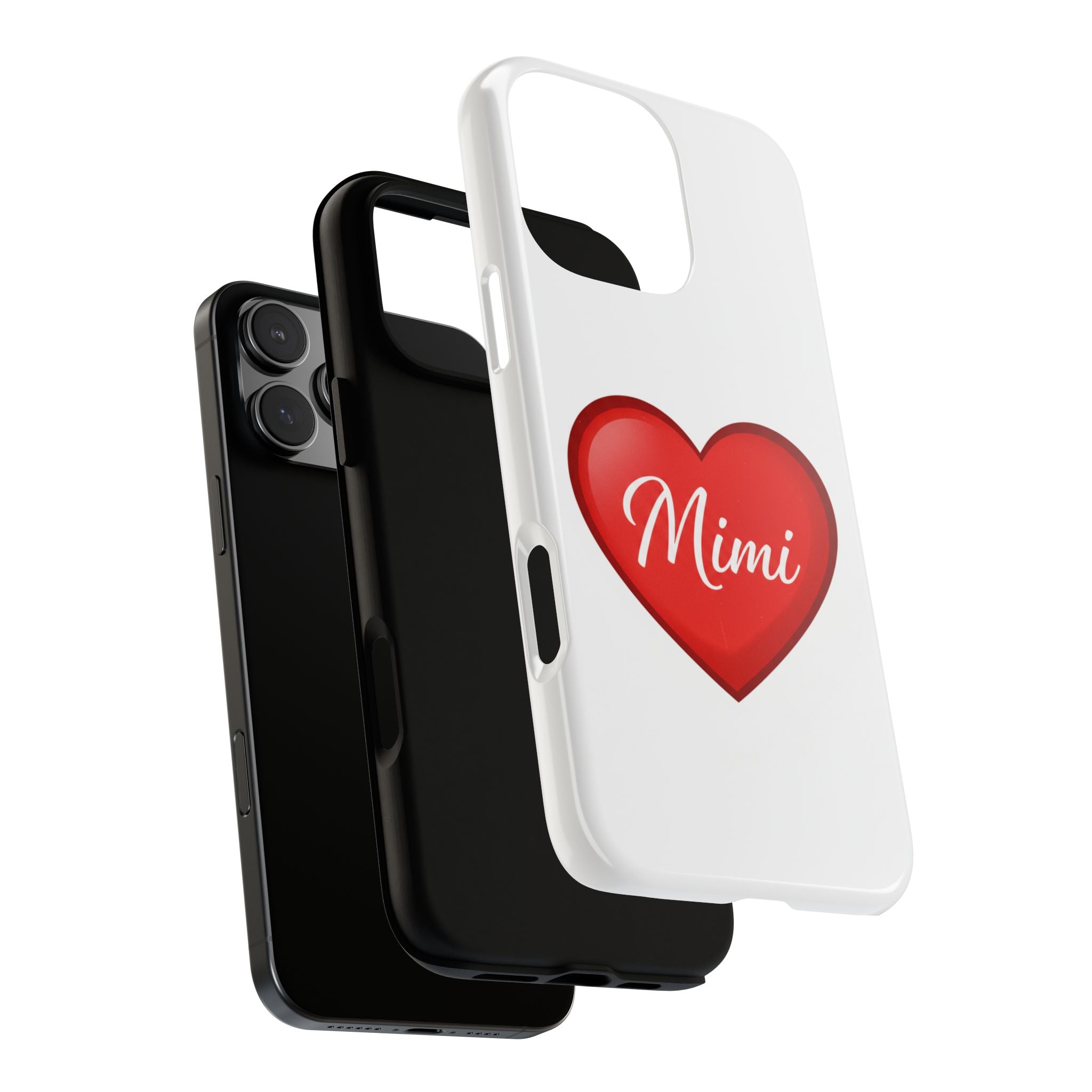 Mimi Heart Phone Case — Personalized Protective Phone Cover for Grandma, Mom & Loved Ones