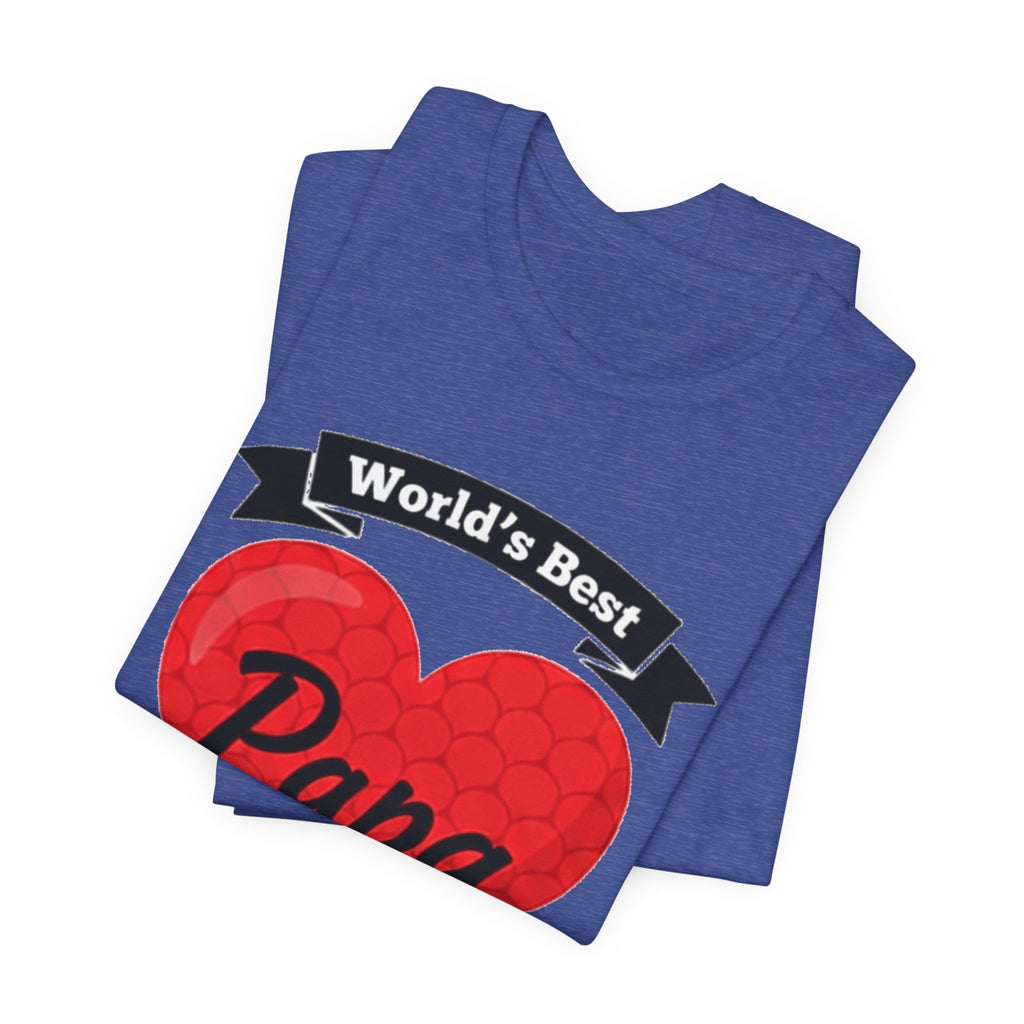 World's Best Papa Heart T-Shirt — Father's Day Gift Tee