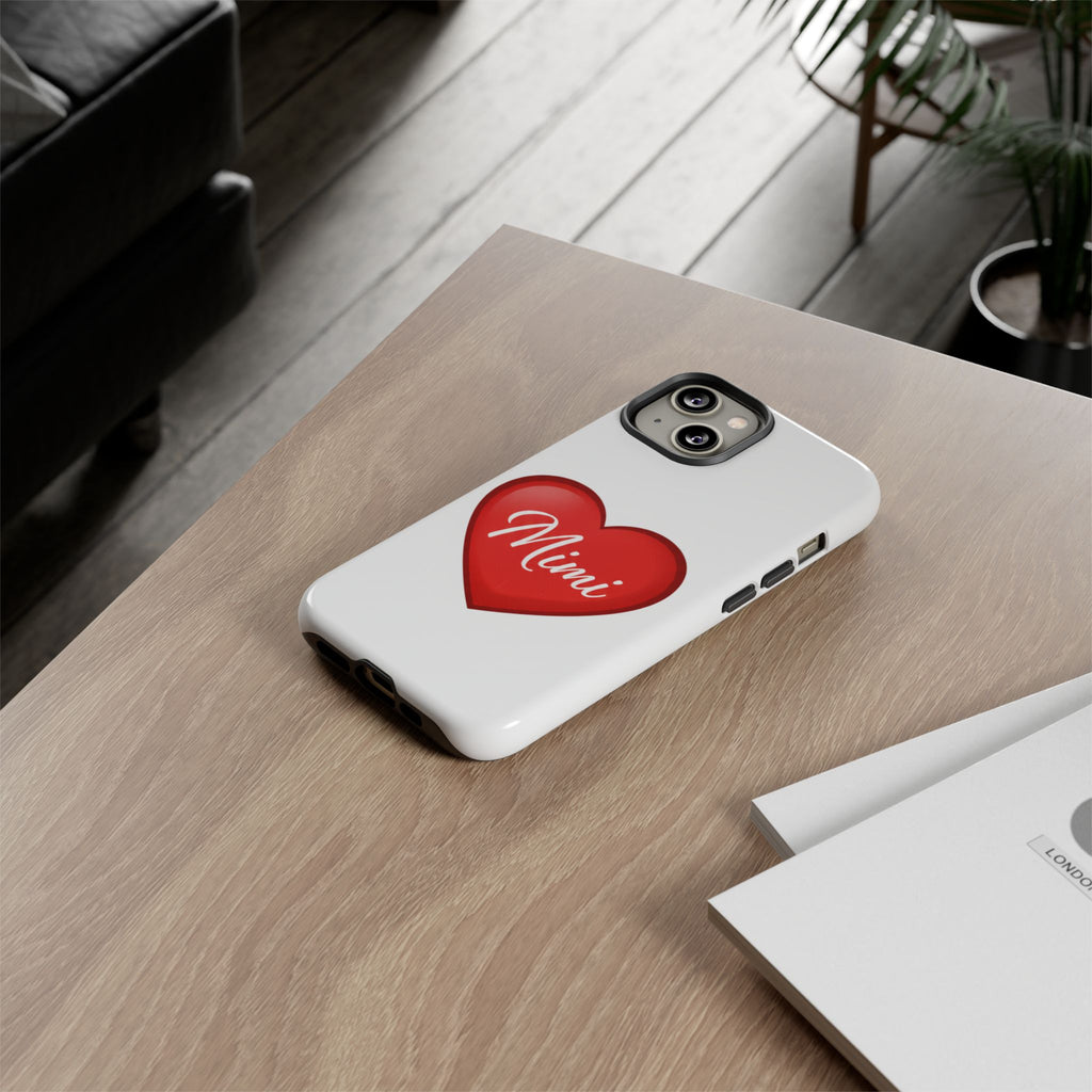 Mimi Heart Phone Case — Personalized Protective Phone Cover for Grandma, Mom & Loved Ones