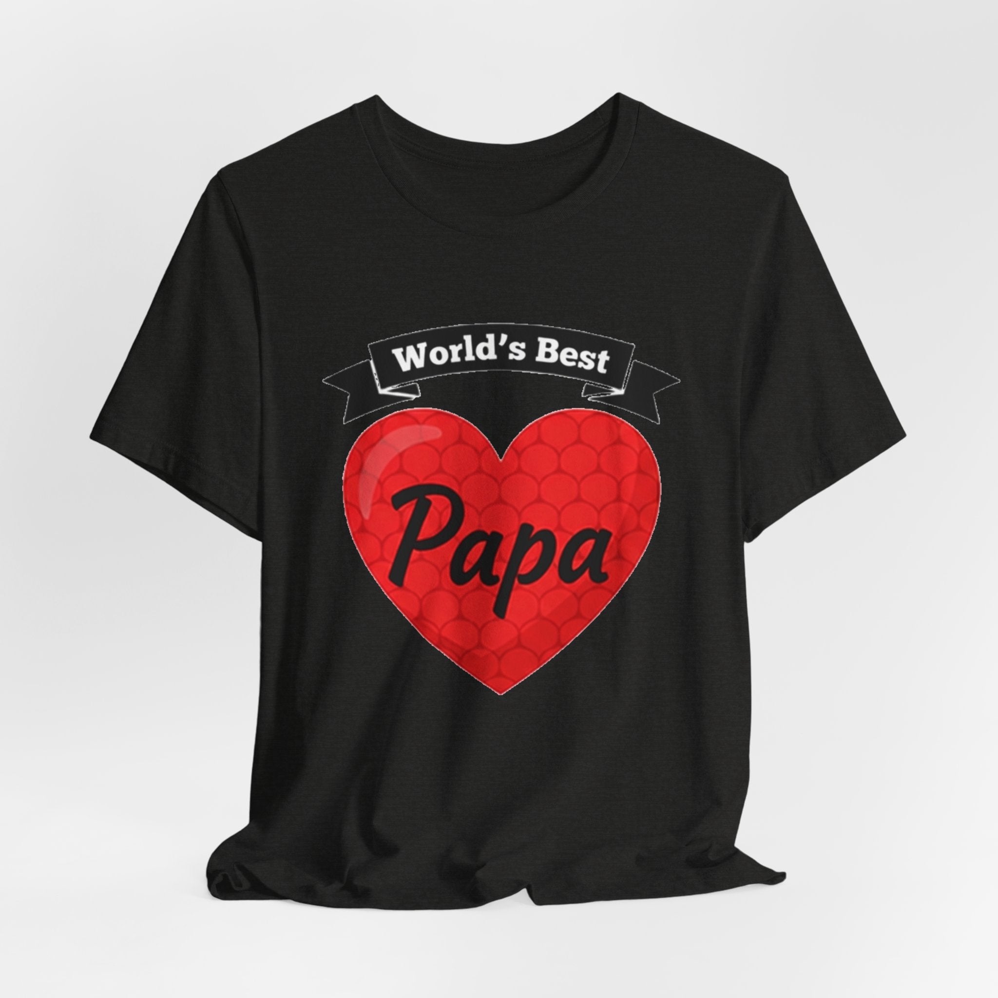 World's Best Papa Heart T-Shirt — Father's Day Gift Tee