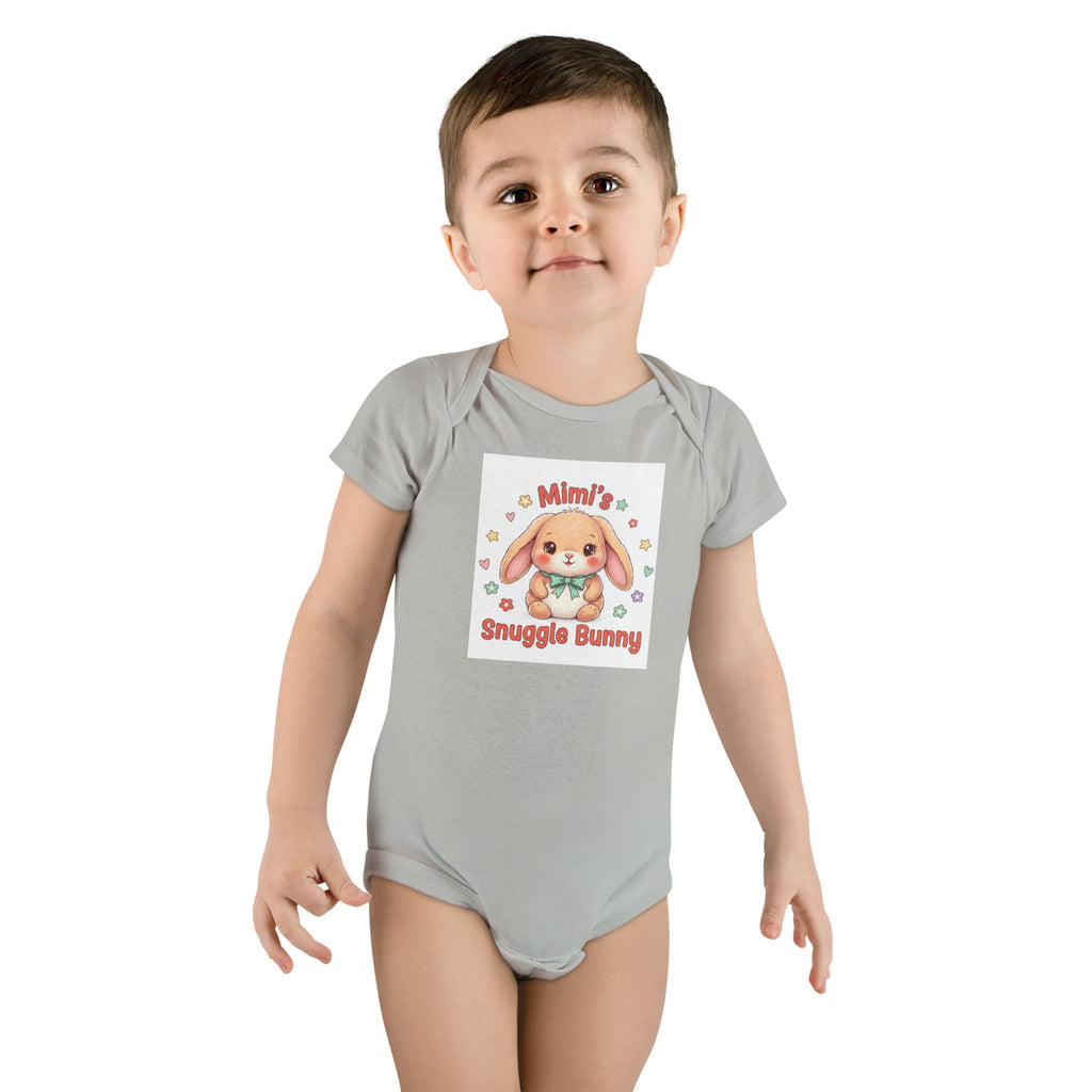 Mimi's Snuggle Bunny Baby Onesie, Cute Bunny Illustration | Mimi's Snuggle Bunny